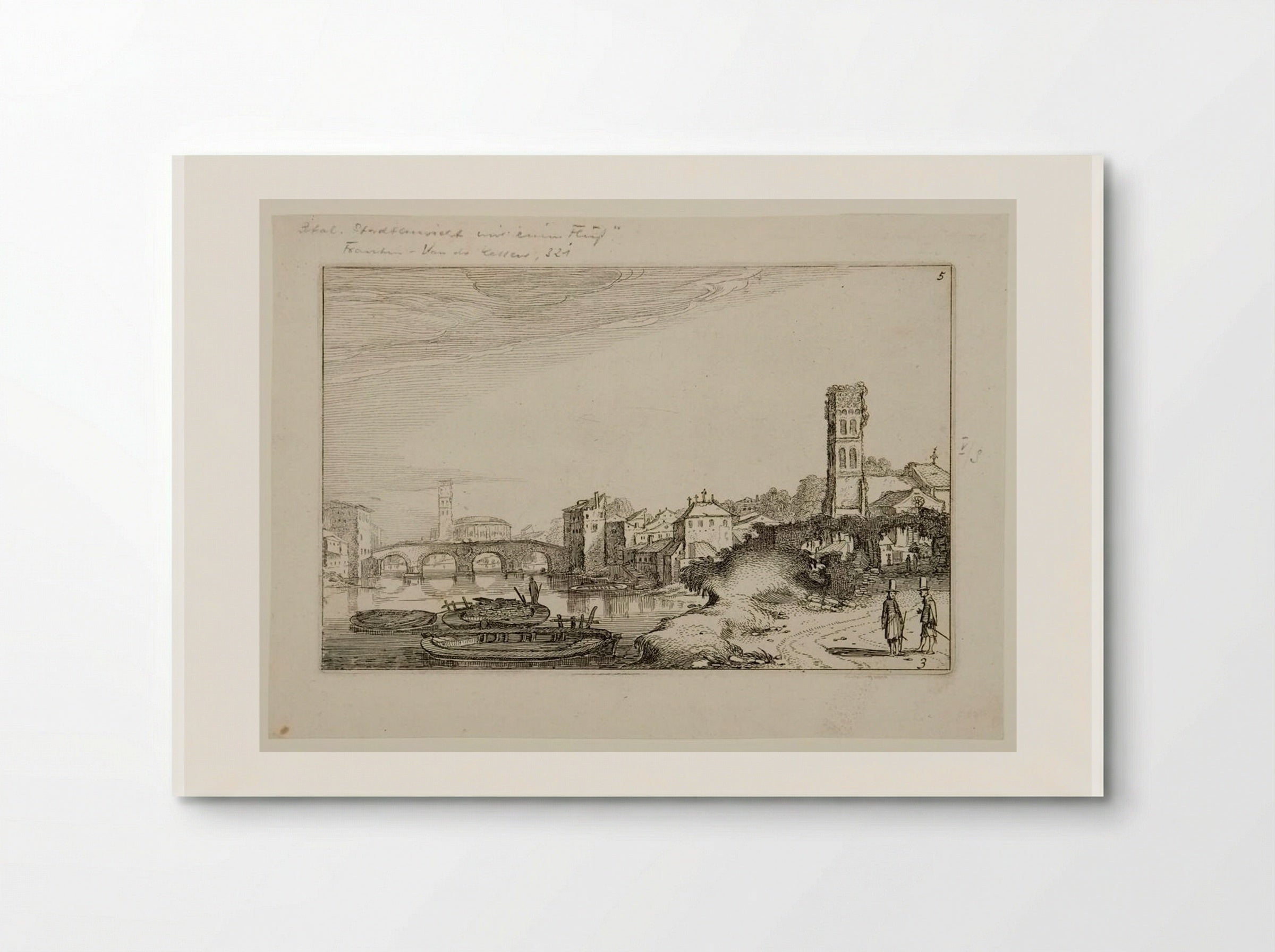 Ponte Sisto and the Tiber in Rome - Jan van de Velde II - Poster