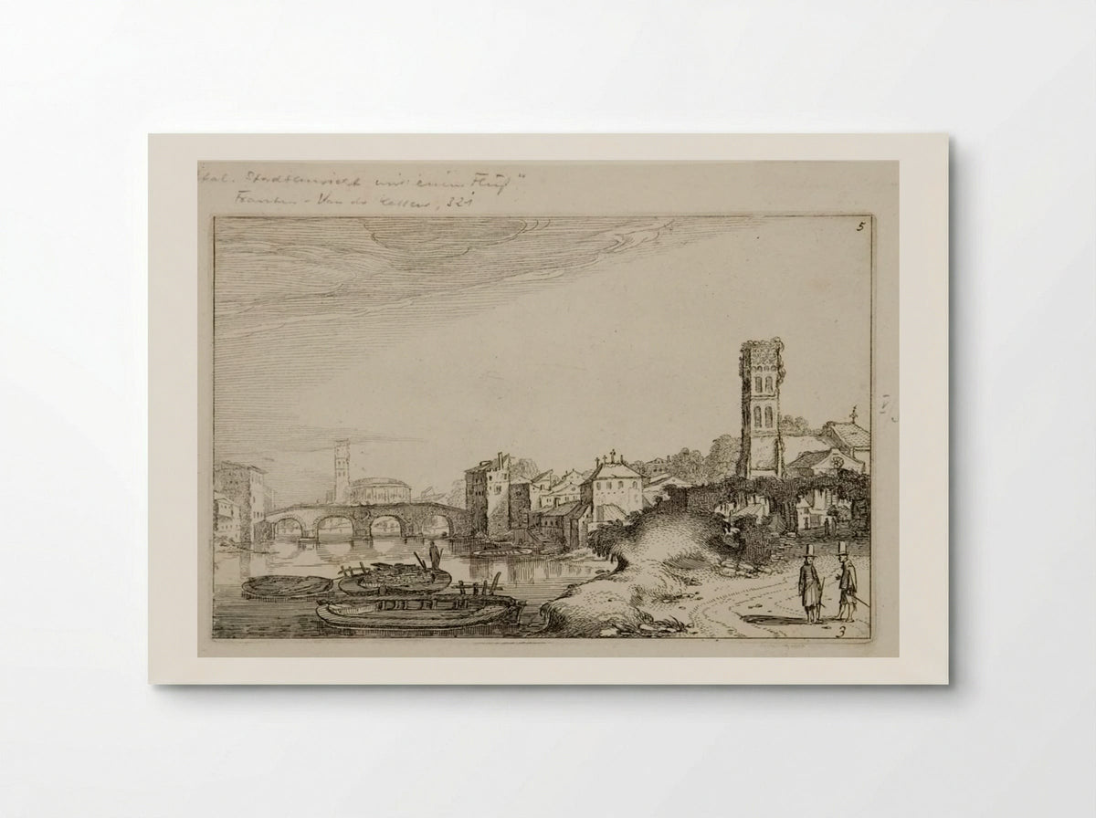 Ponte Sisto and the Tiber in Rome - Jan van de Velde II - Poster
