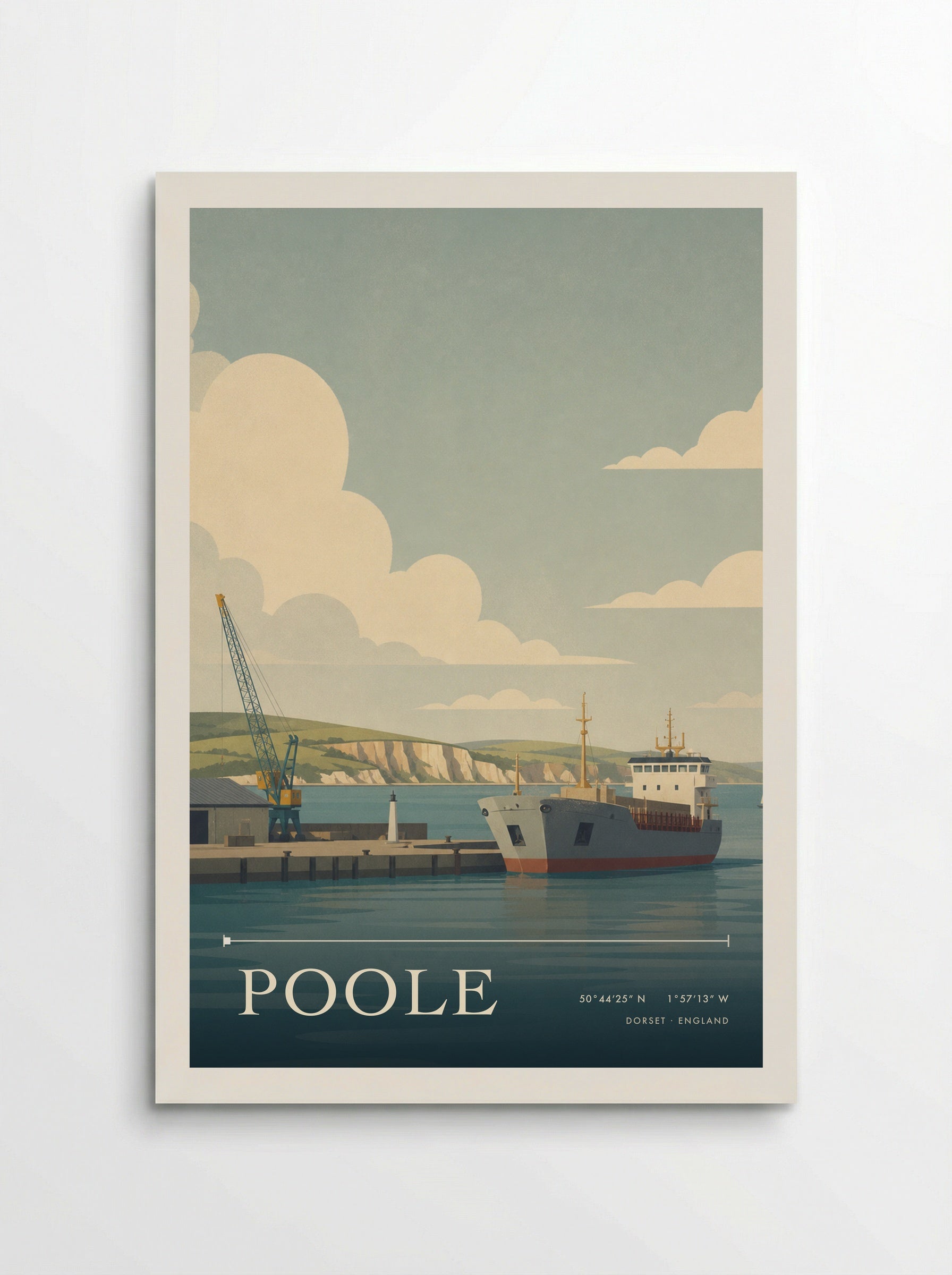 Poole Dorset England Travel Poster - Poster