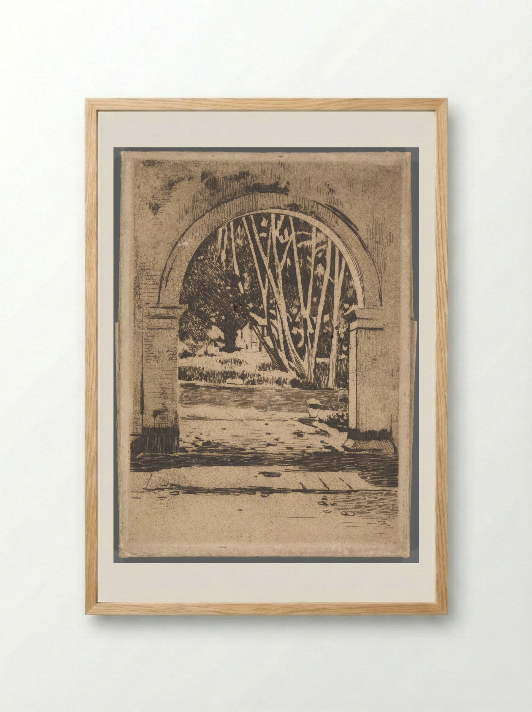 Poort van Hotel Bellevue, Buitenzorg - Willem Witsen - Framed Print Wood
