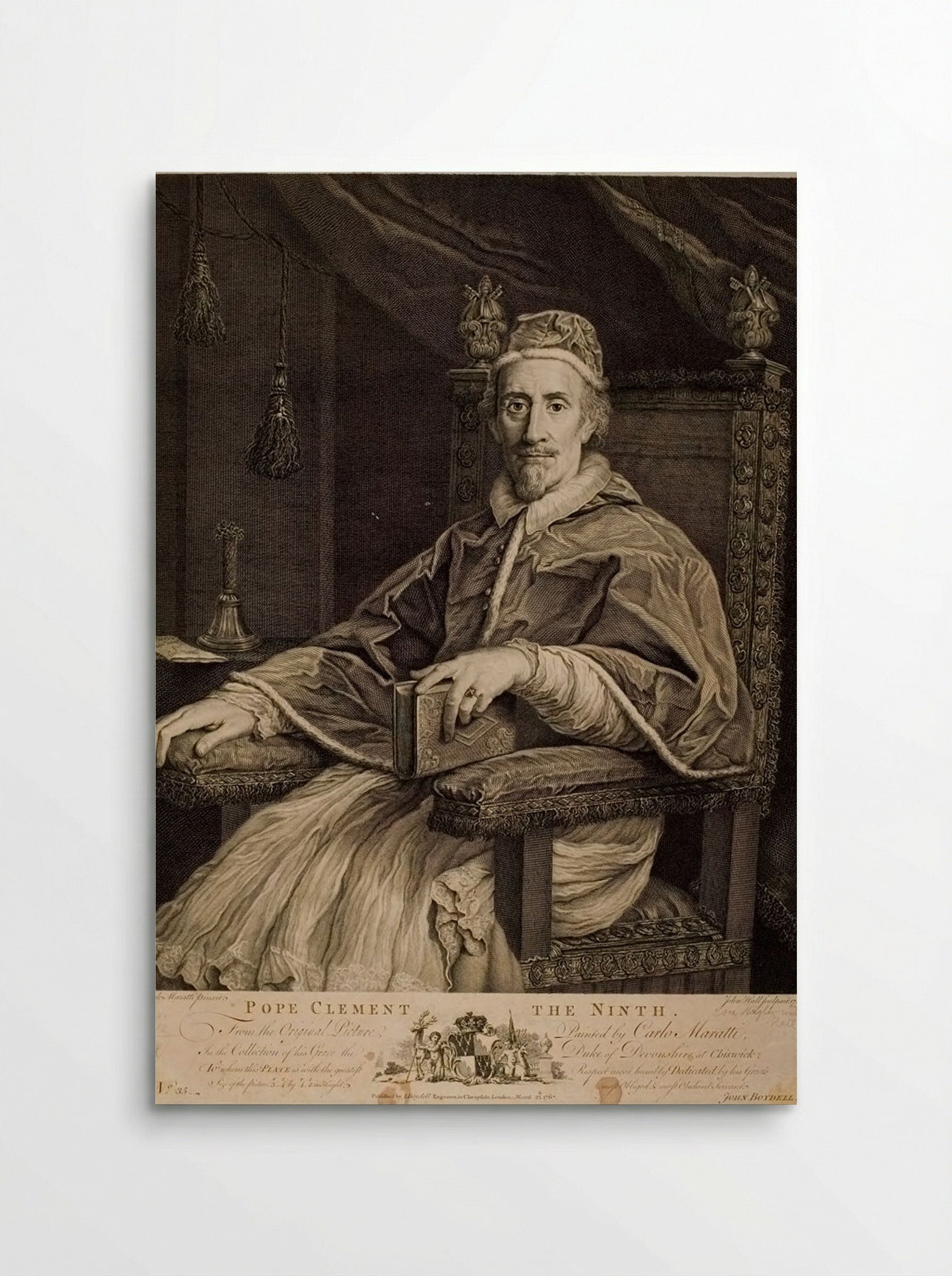 Pope Clement IX - John Hall - Poster