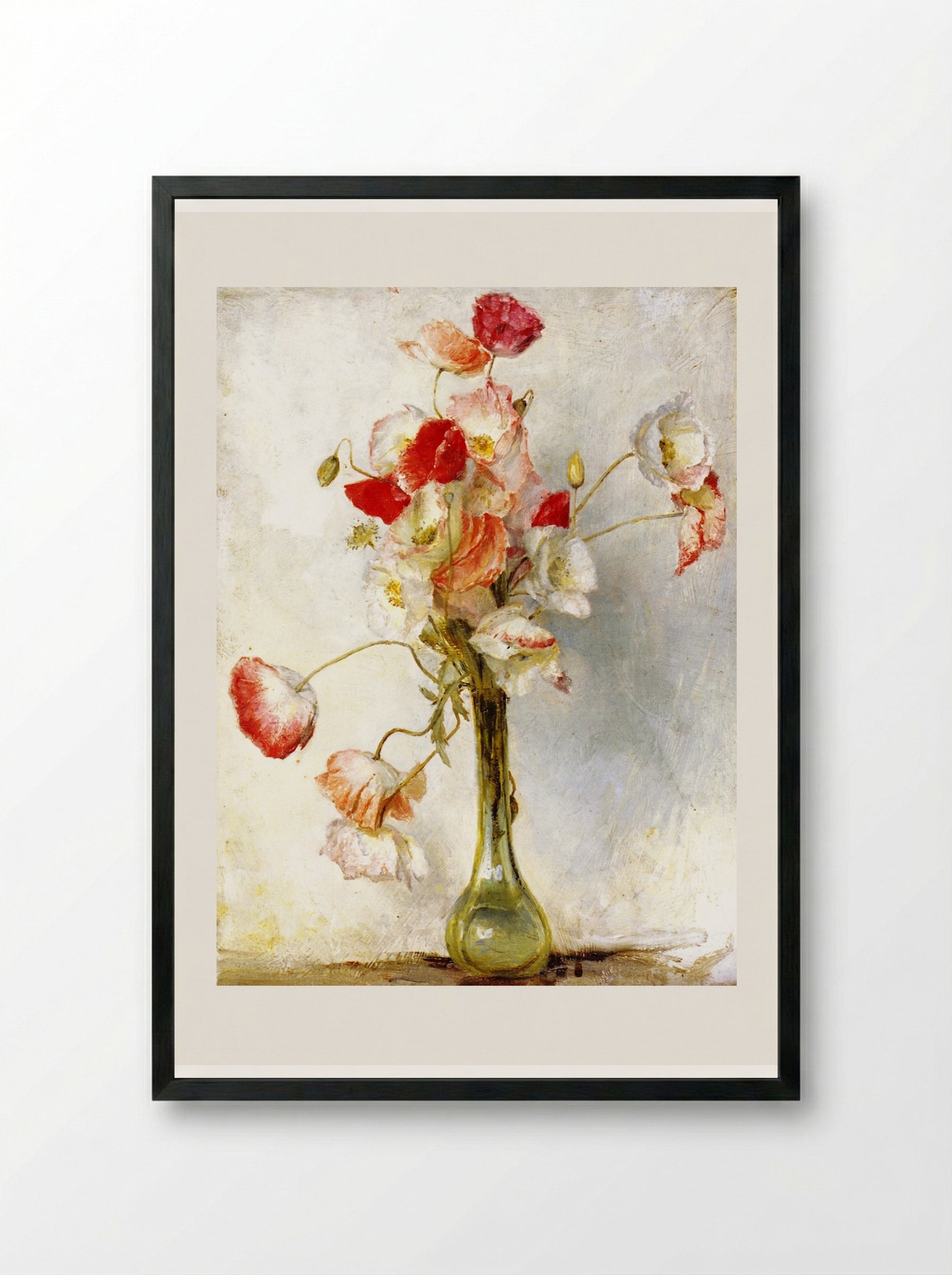 Poppies - Tom Roberts - Framed Print Black