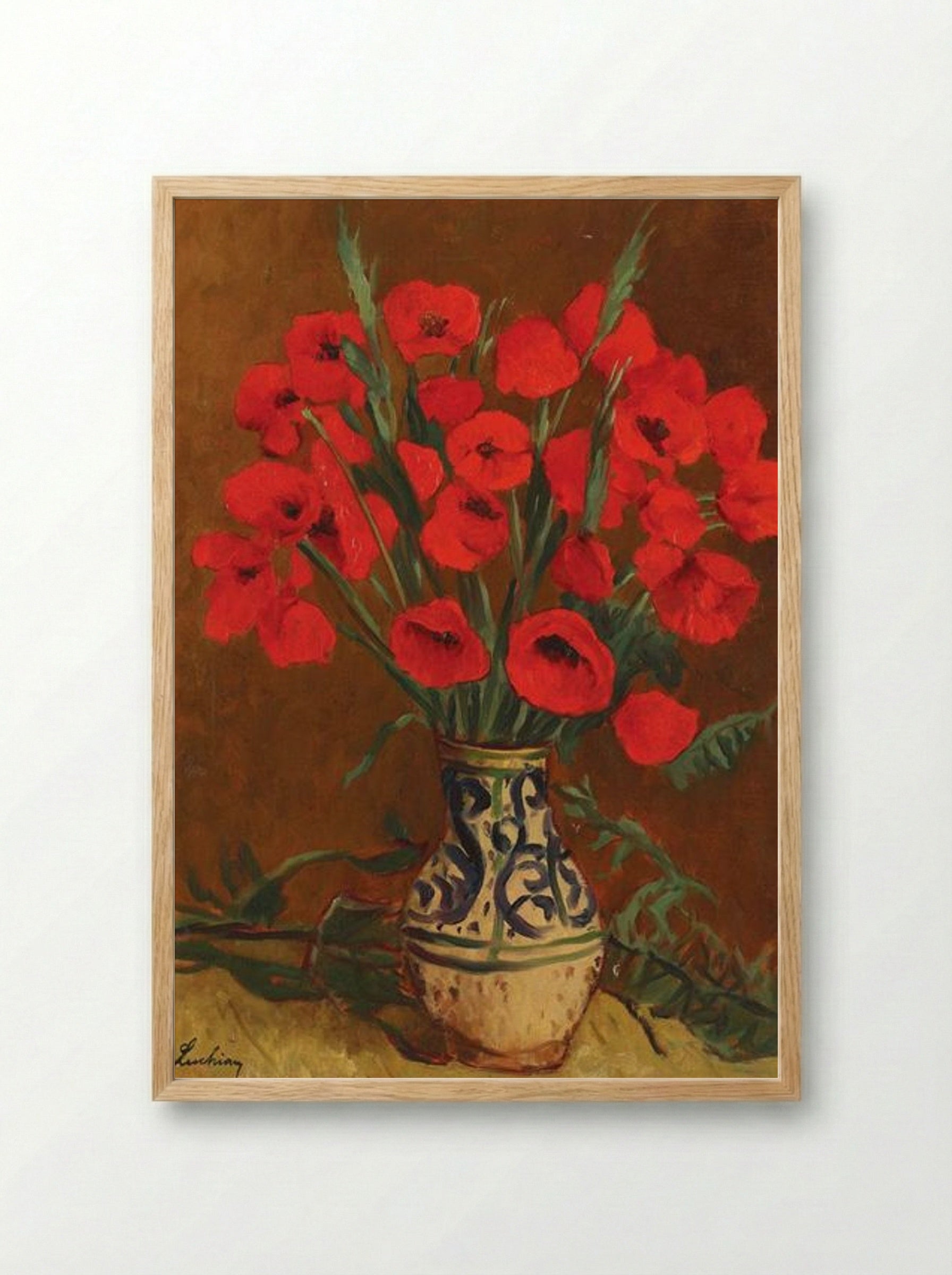 Poppies - Stefan Luchian - Framed Print Wood