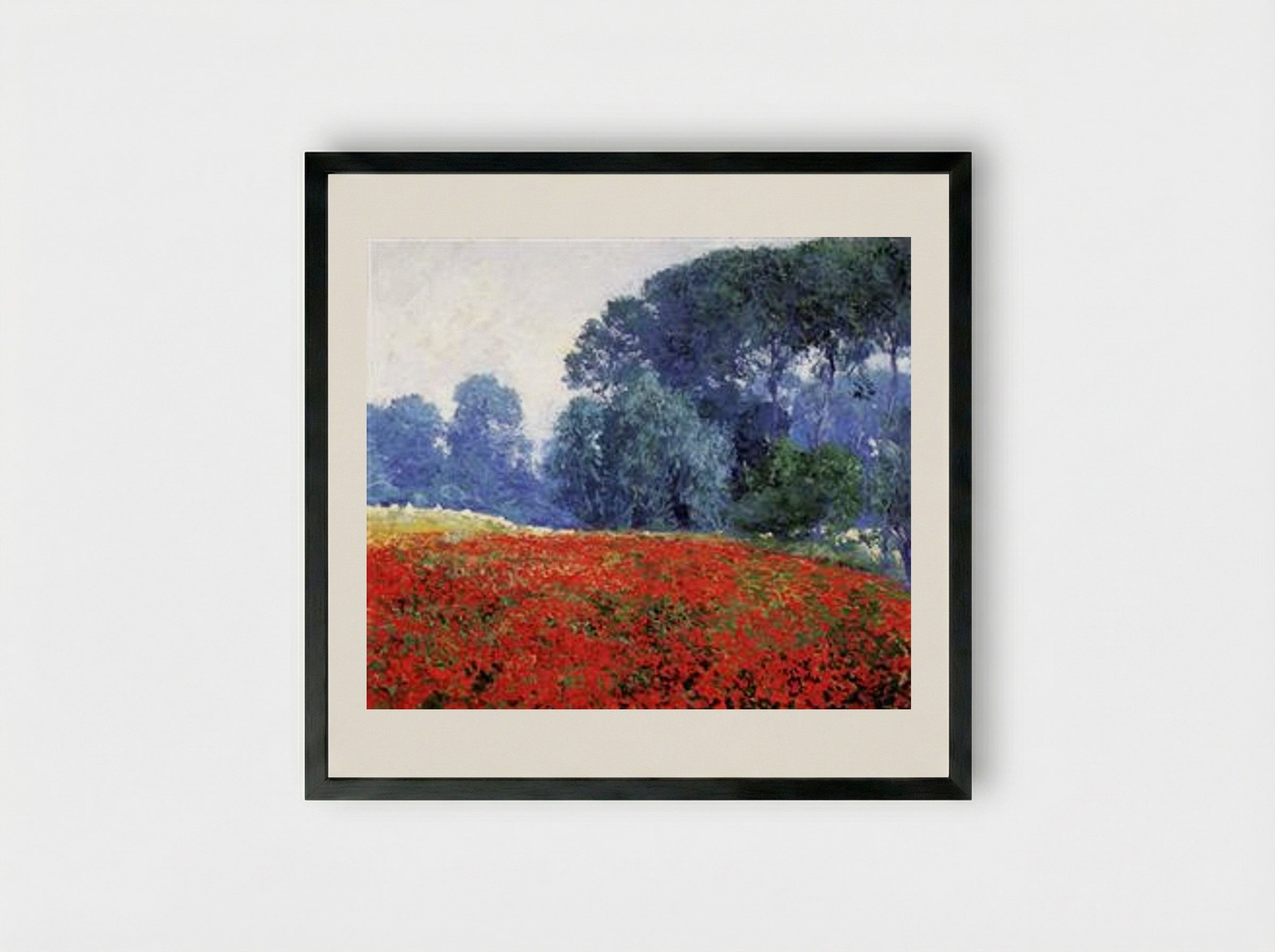 Poppy Field - Guy Rose - Framed Print Black