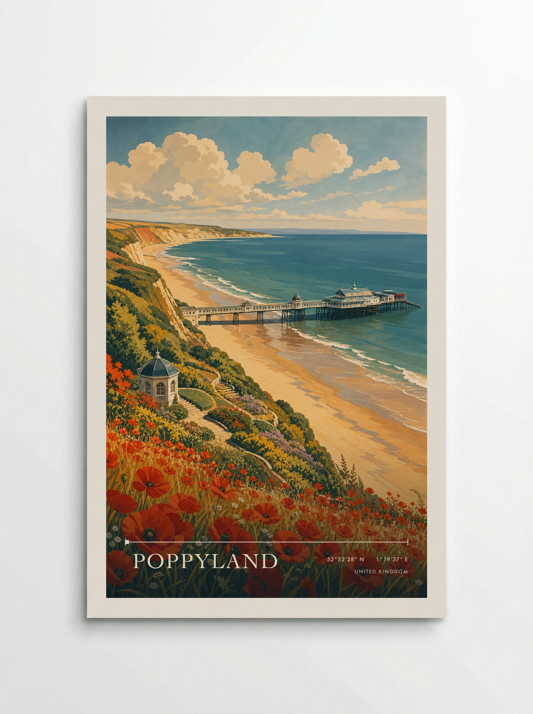 Poppyland United Kingdom Travel Poster - Poster