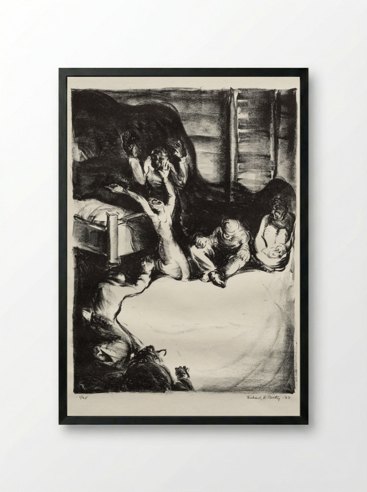 Porgy - Richard Beatty - Framed Print Black