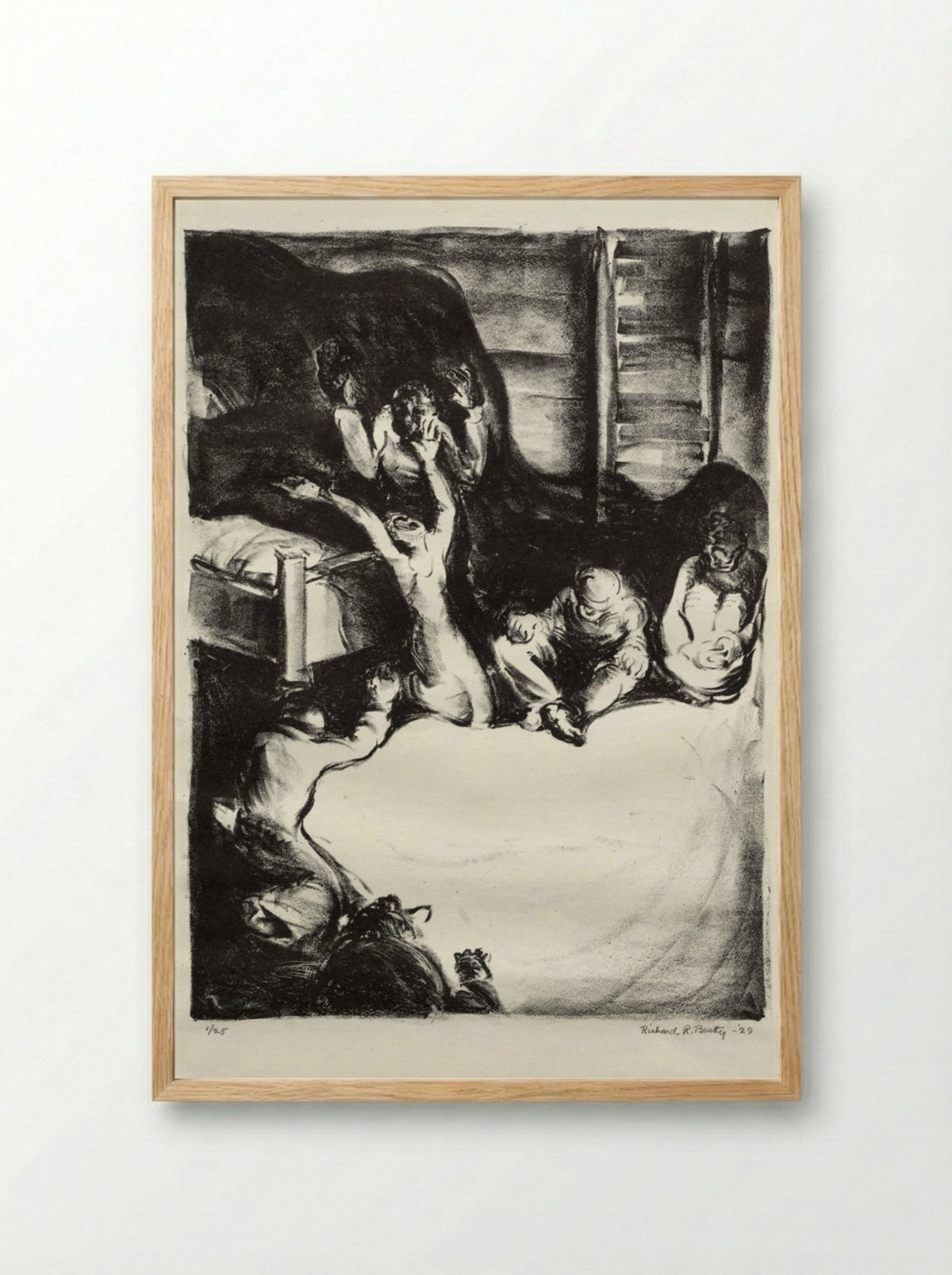 Porgy - Richard Beatty - Framed Print Wood