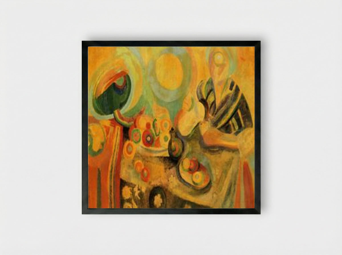 Poring - Robert Delaunay - Framed Print Black
