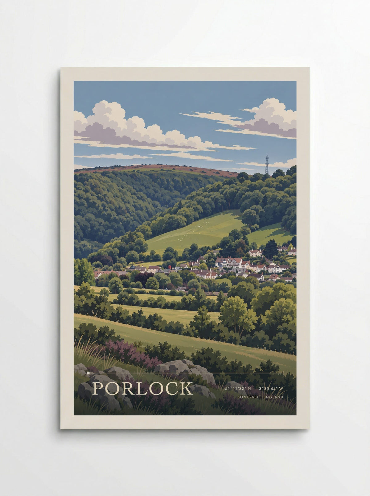 Porlock, Somerset | Travel Poster - Poster