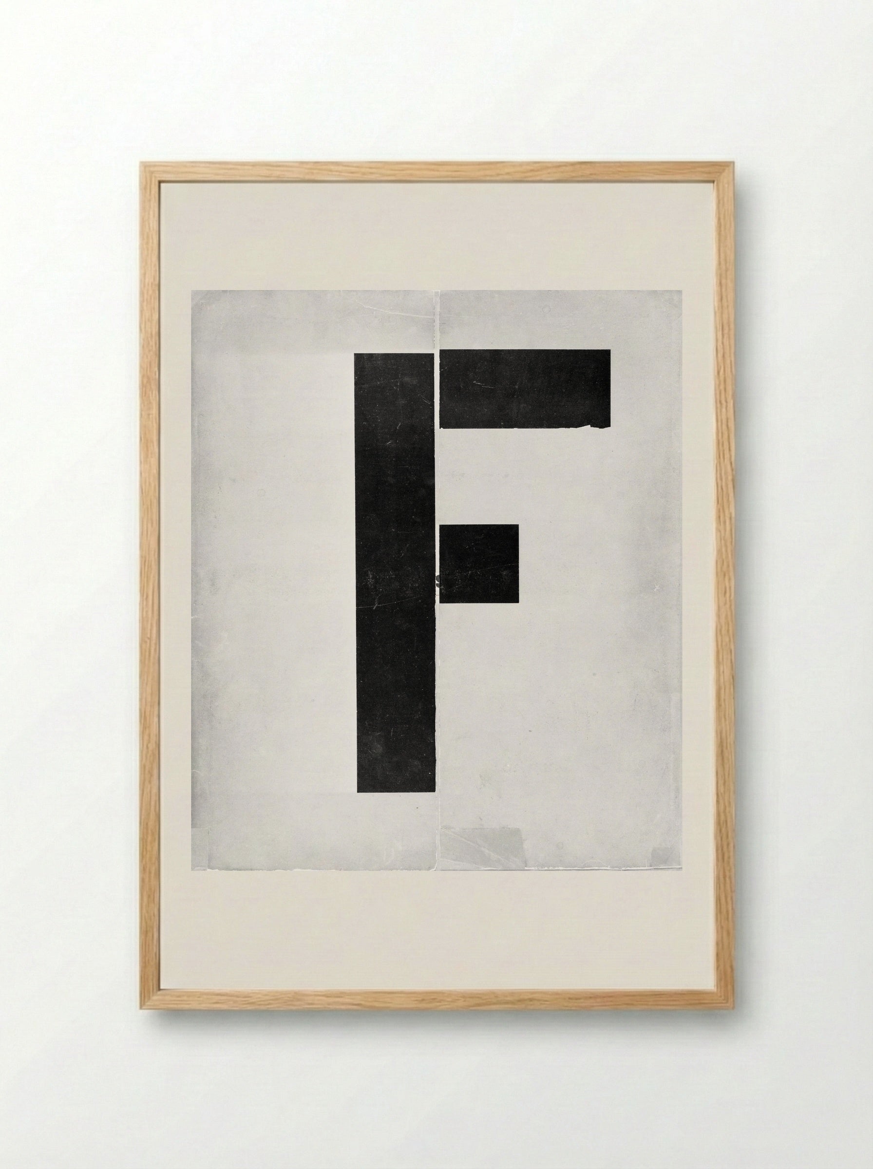 Portfolio Cover, from the portfolio Figurines. The Three-Dimensional Design of the Electro-Mechanical Spectacle: Victory Over the Sun - El Lissitzky - Framed Print Wood