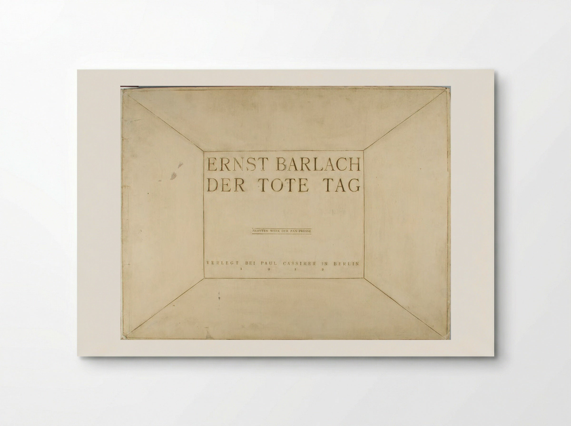 Portfolio cover from the portfolio 'Der Tote Tag' - Ernst Barlach - Poster