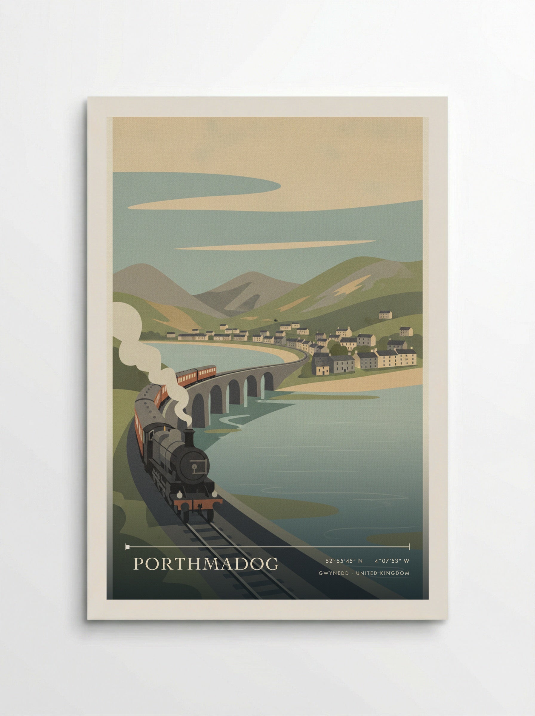 Porthmadog Gwynedd United Kingdom Travel Poster - Poster