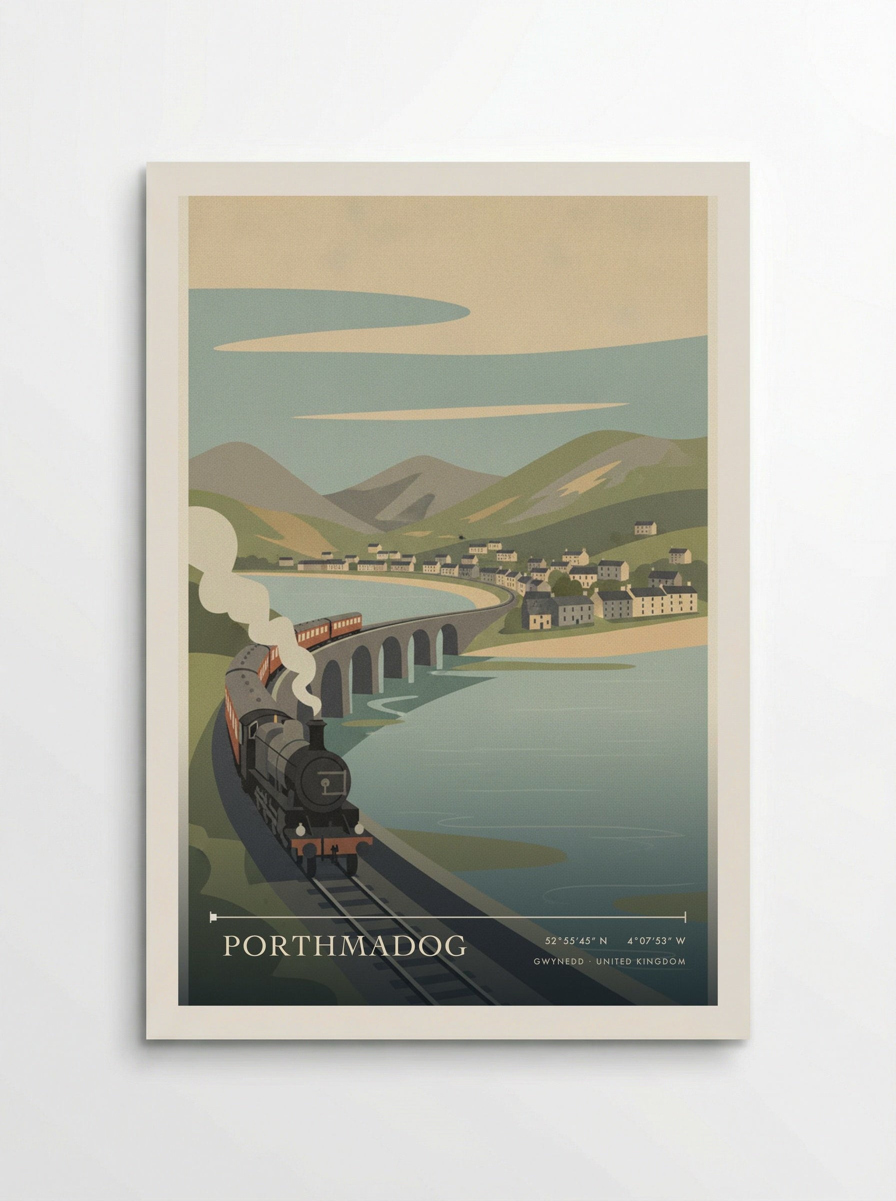 Porthmadog Gwynedd United Kingdom Travel Poster - Poster