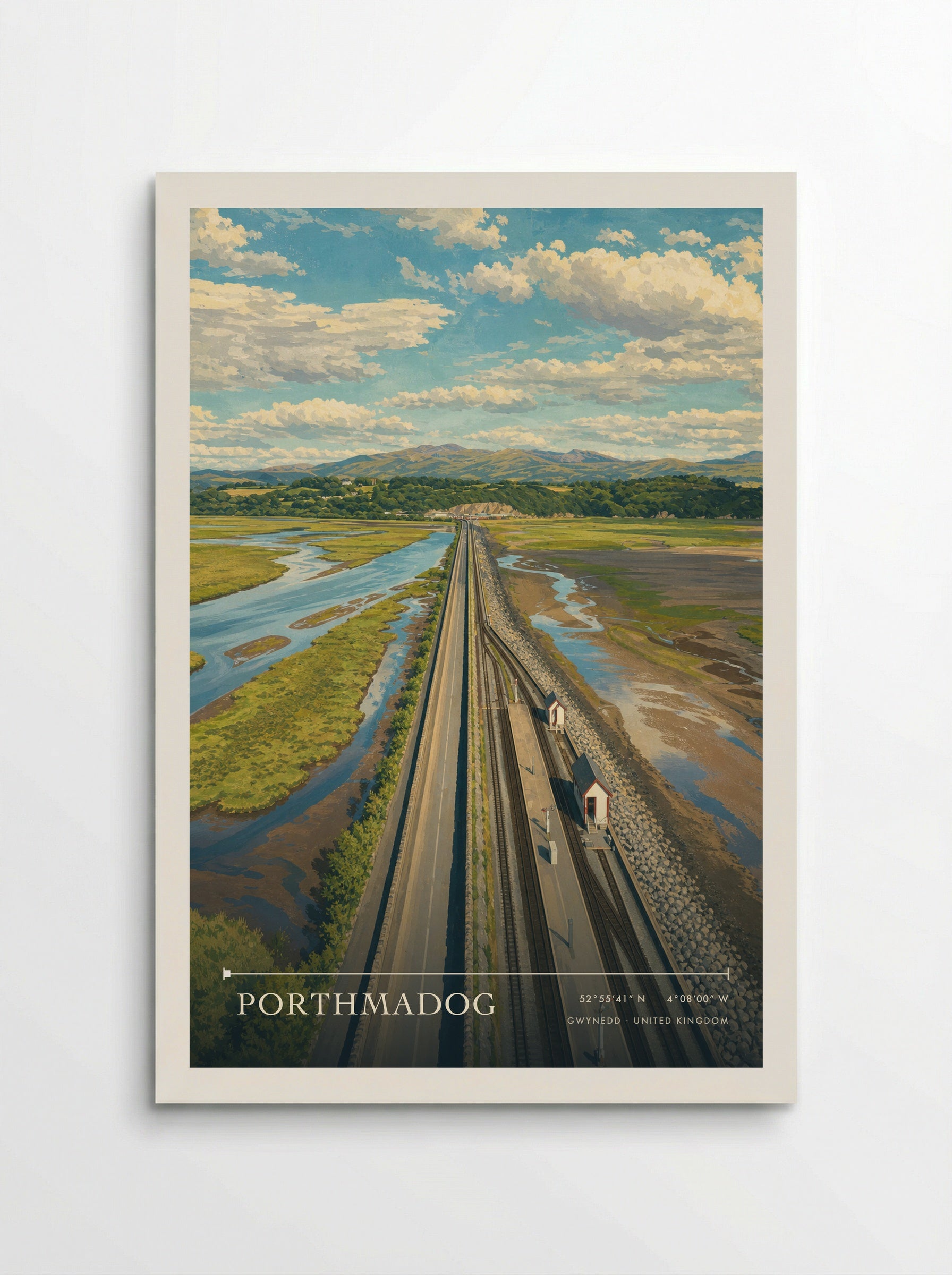 Porthmadog Gwynedd United Kingdom Travel Poster - Poster