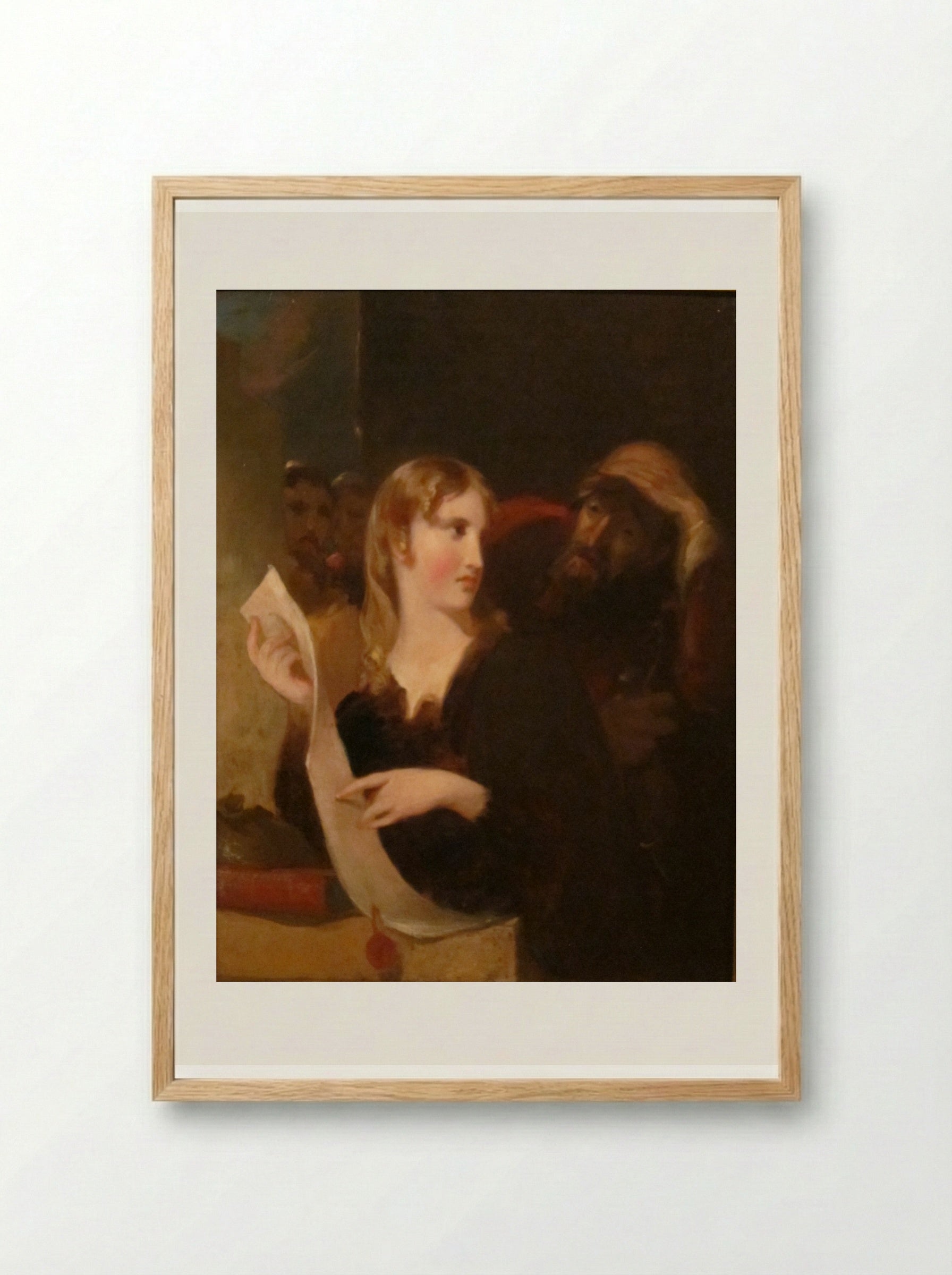 Portia, Merchant of Venice - Thomas Sully - Framed Print Wood