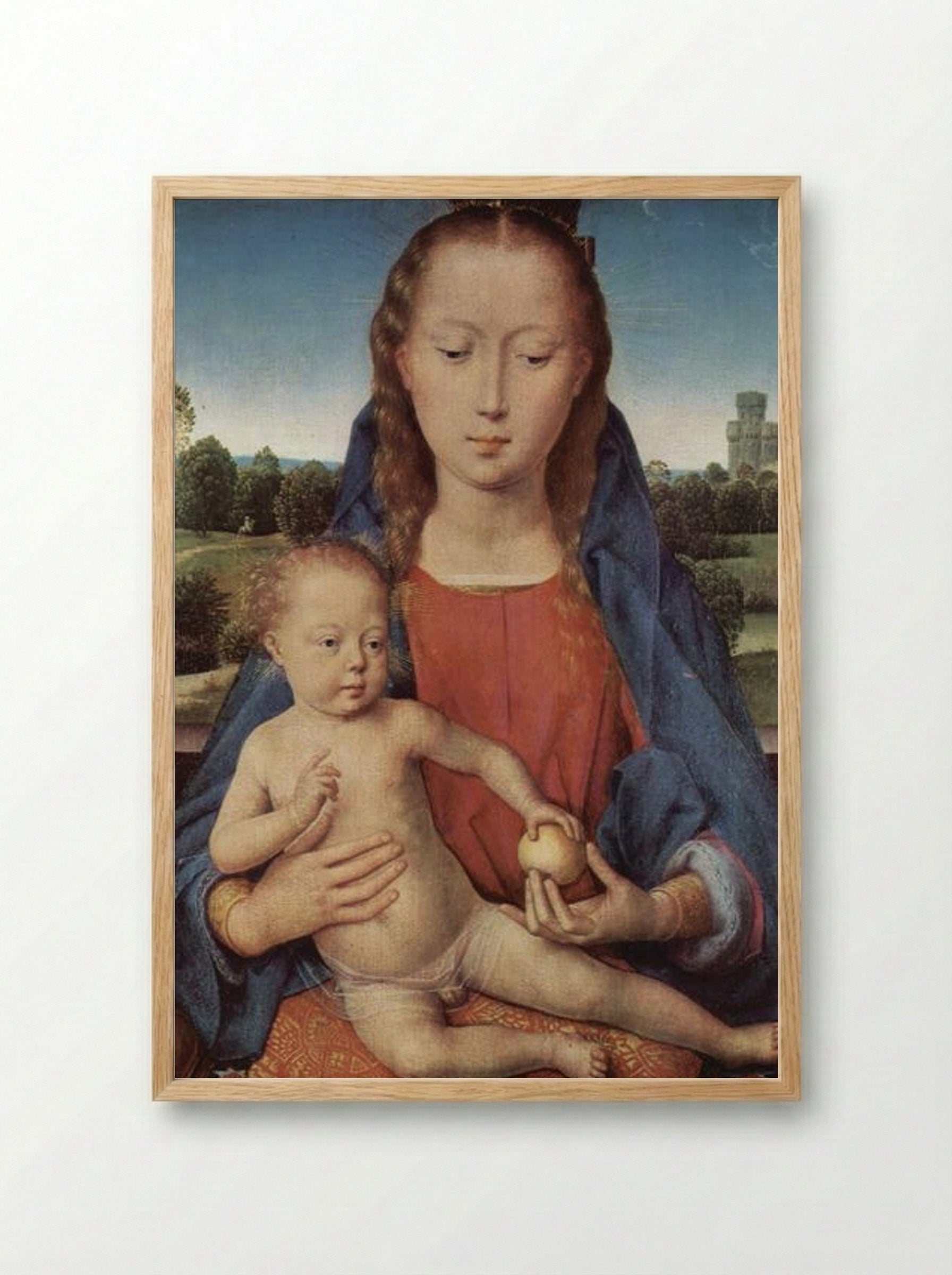 Portinari Triptych (Central Panel) - Hans Memling - Framed Print Wood