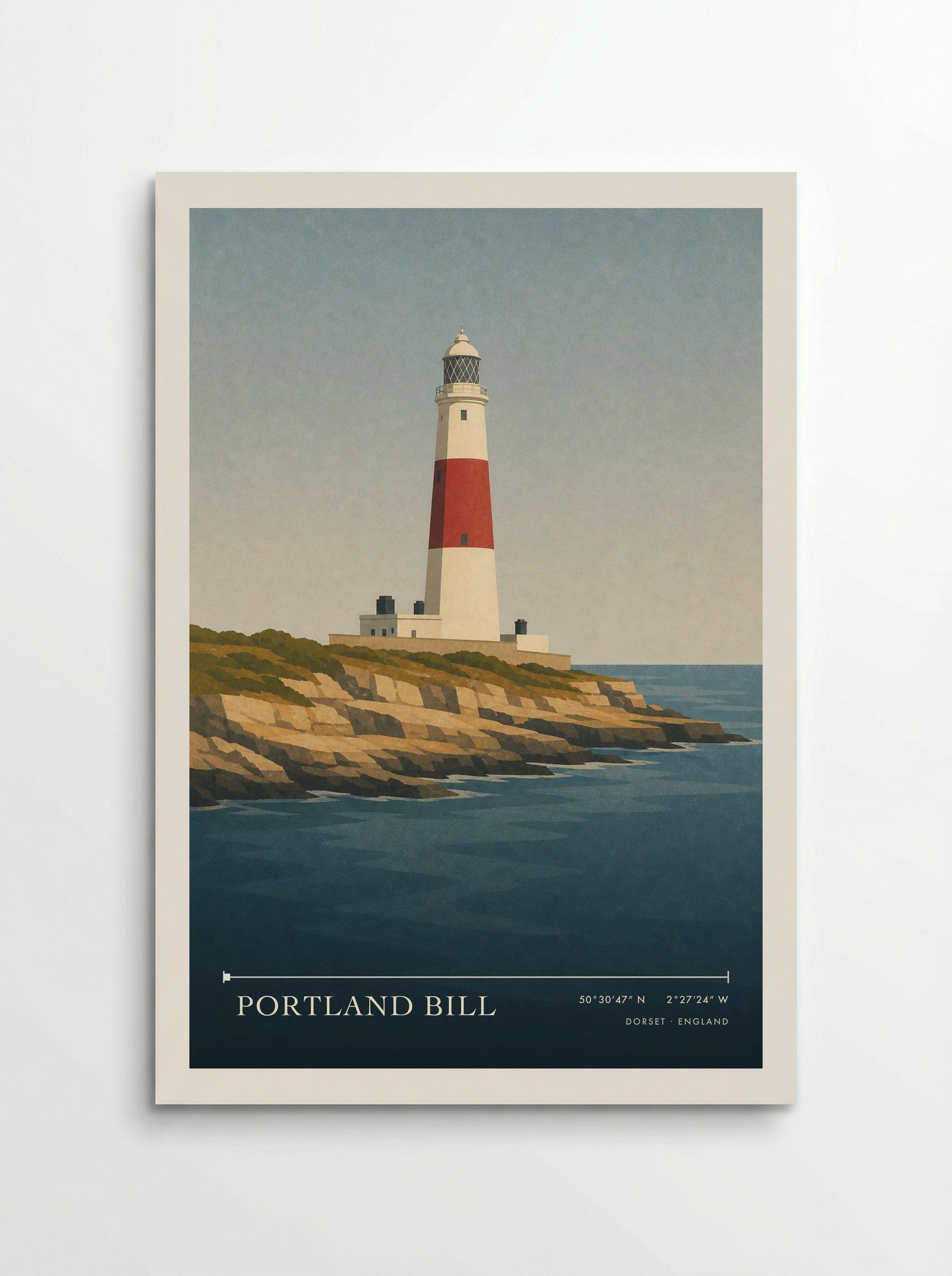 Portland Bill Dorset England Travel Poster - Poster