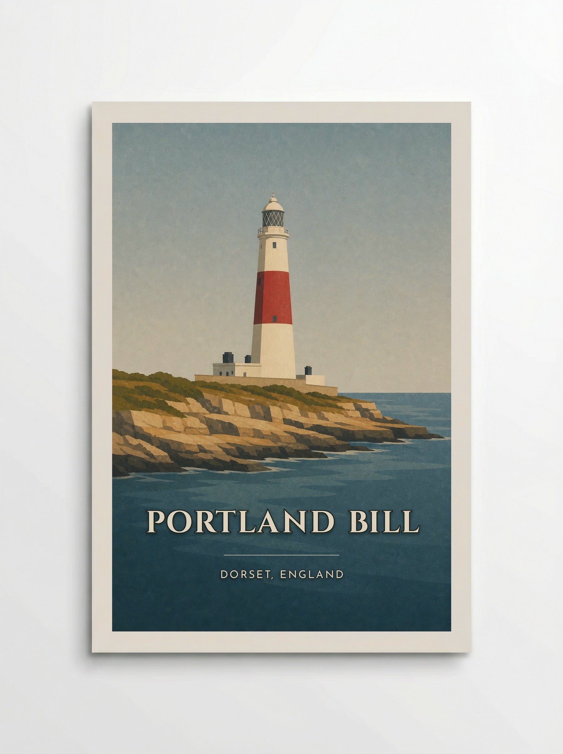 Portland Bill Dorset Travel Poster - Poster