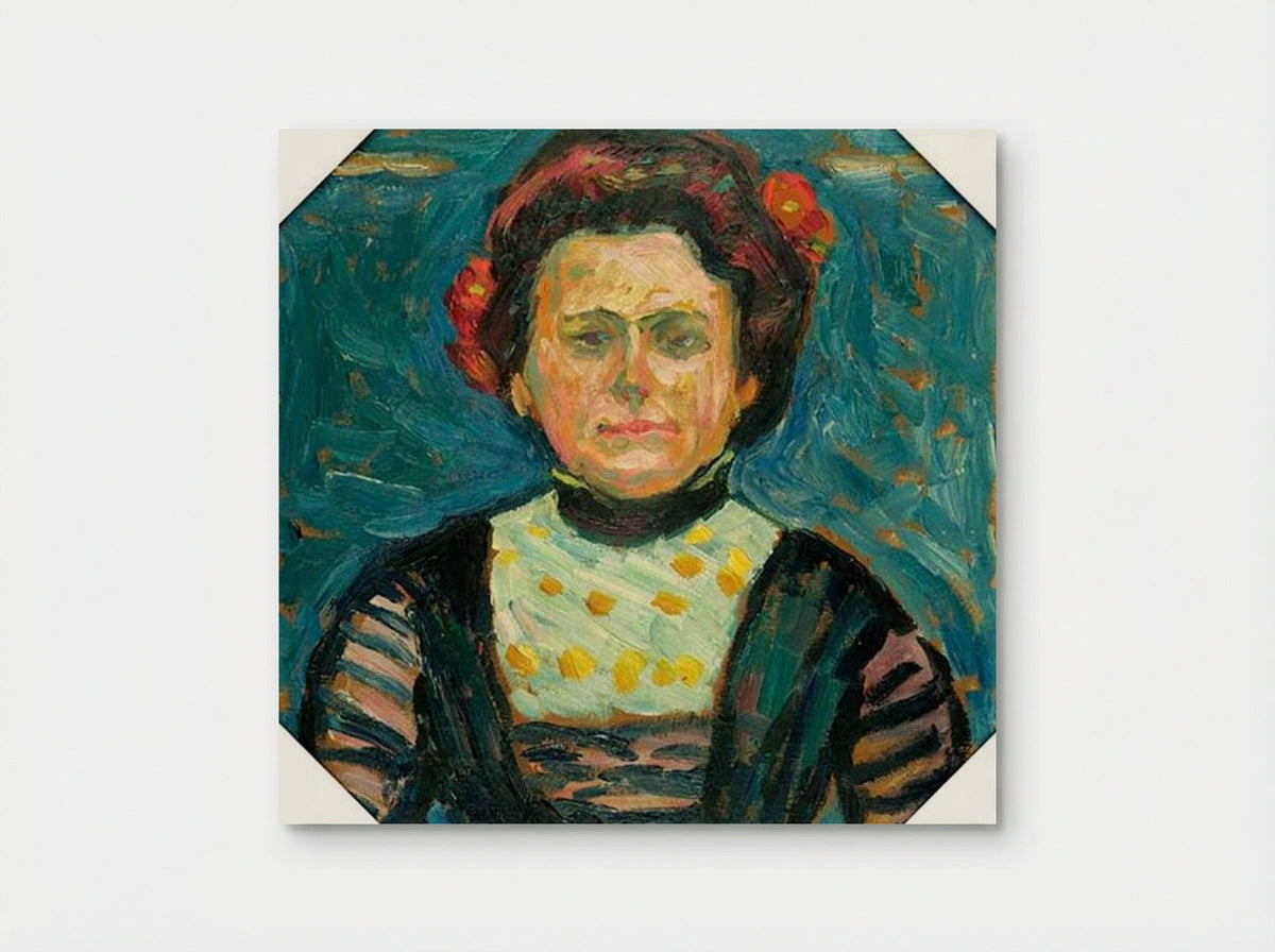 Porträt Frau Cuhrt - Max Pechstein - Poster