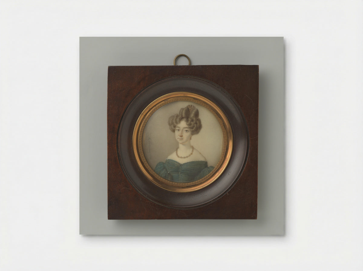 Portrait Miniature of Geertruida Anna Elisabeth Hoffmann - Louis Henri de Fontenay - Poster