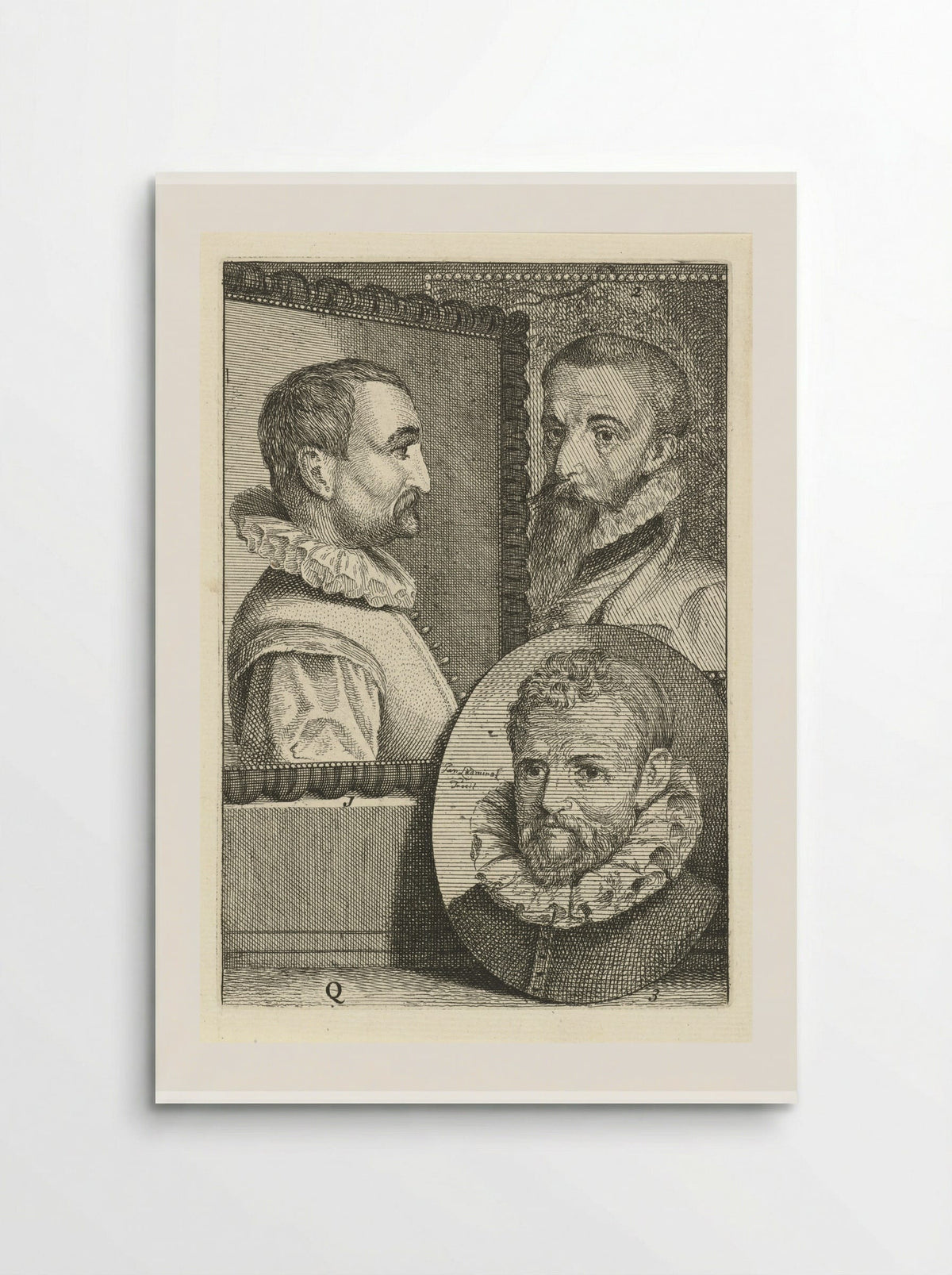 Portrait Study of Joost van den Vondel - Cornelis Visscher - Poster