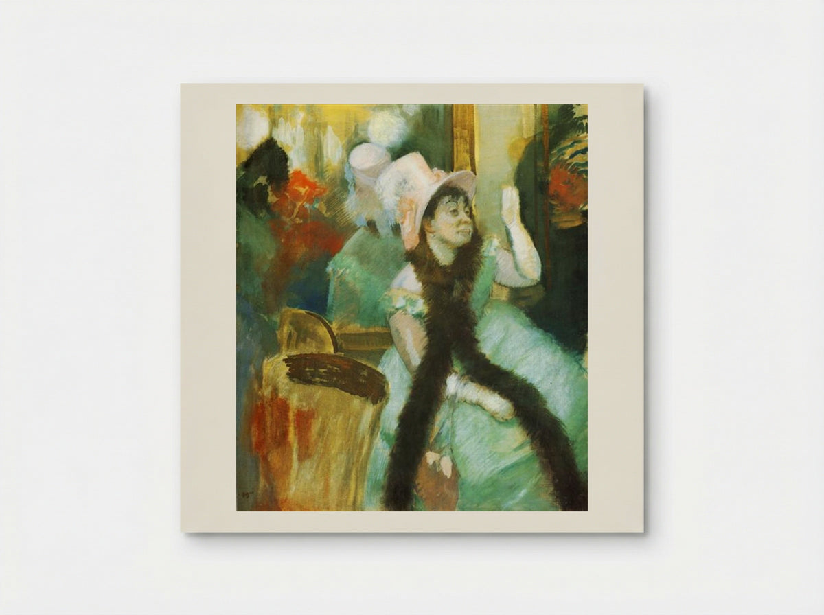 Portrait after a Costume Ball (Portrait of Madame Dietz Monnin) - Edgar Degas - Poster