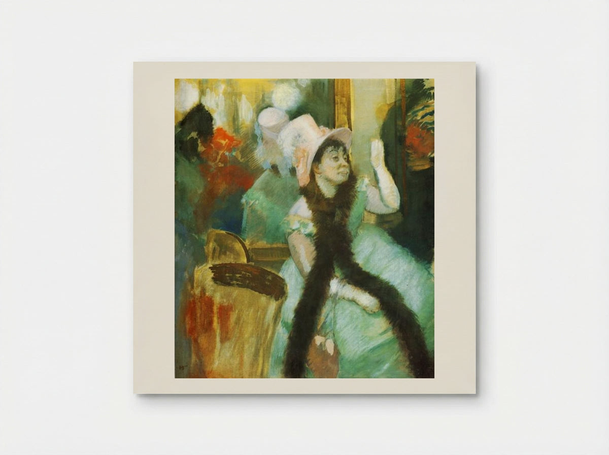 Portrait after a Costume Ball (Portrait of Madame Dietz Monnin) - Edgar Degas - Poster