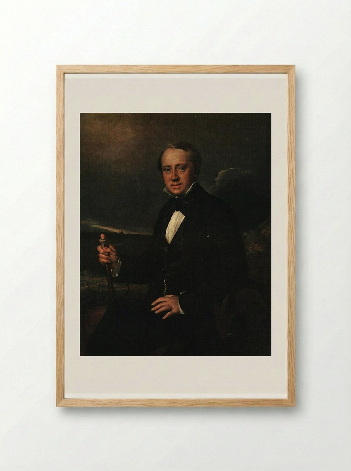 Portrait of A. A. Sapozhnikov - Vasily Tropinin - Framed Print Wood