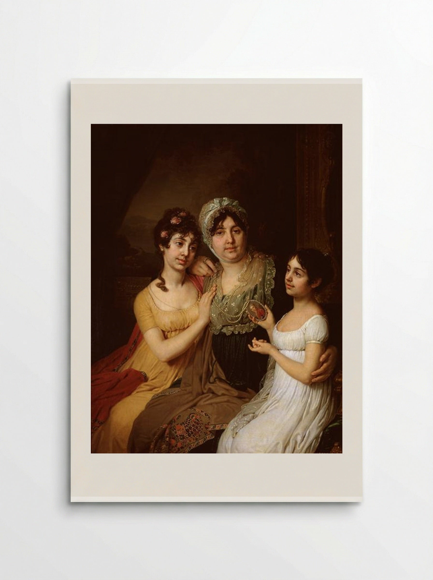 Portrait of A.I. Bezborodko with Daughters - Vladimir Borovikovsky - Poster