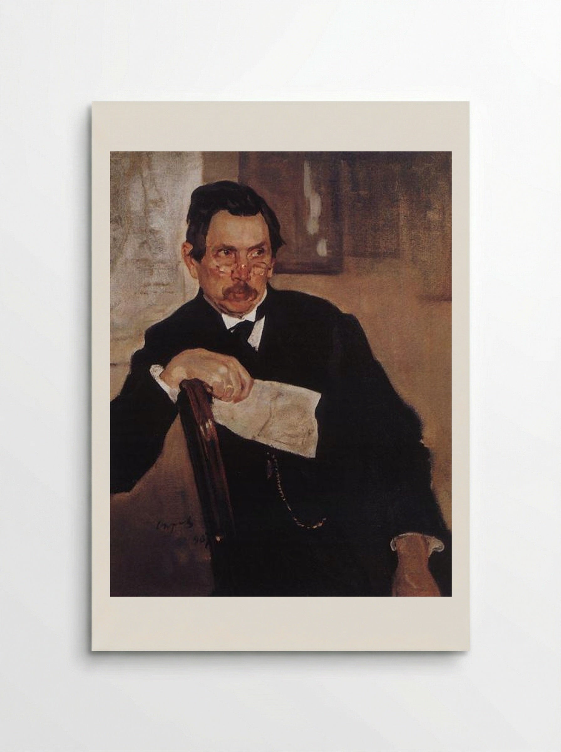 Portrait of A. Kasyanov - Valentin Serov - Poster