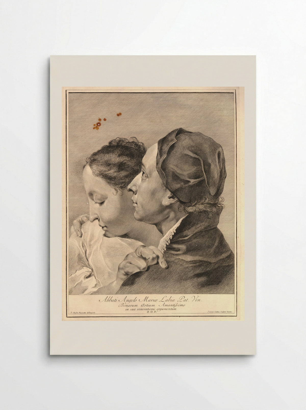 Portrait of Abbati Angelo Maria Labia - Giovanni Cattini - Poster