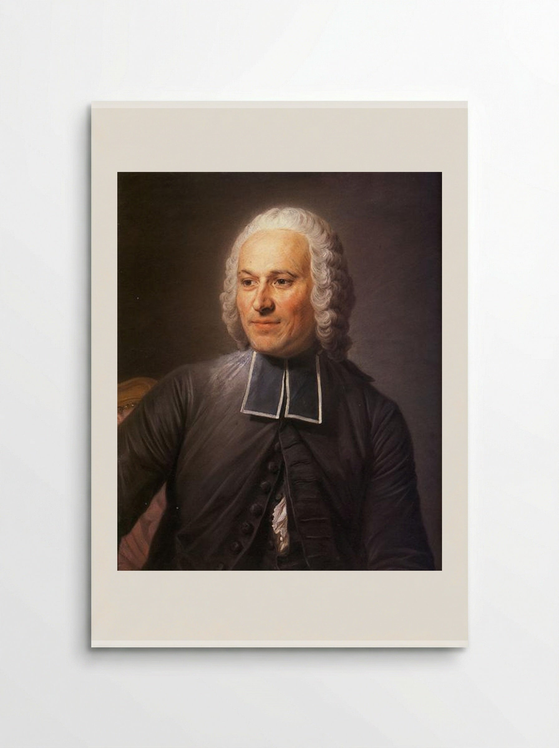 Portrait of Abbot Jean Antoine Nollet - Maurice Quentin de La Tour - Poster