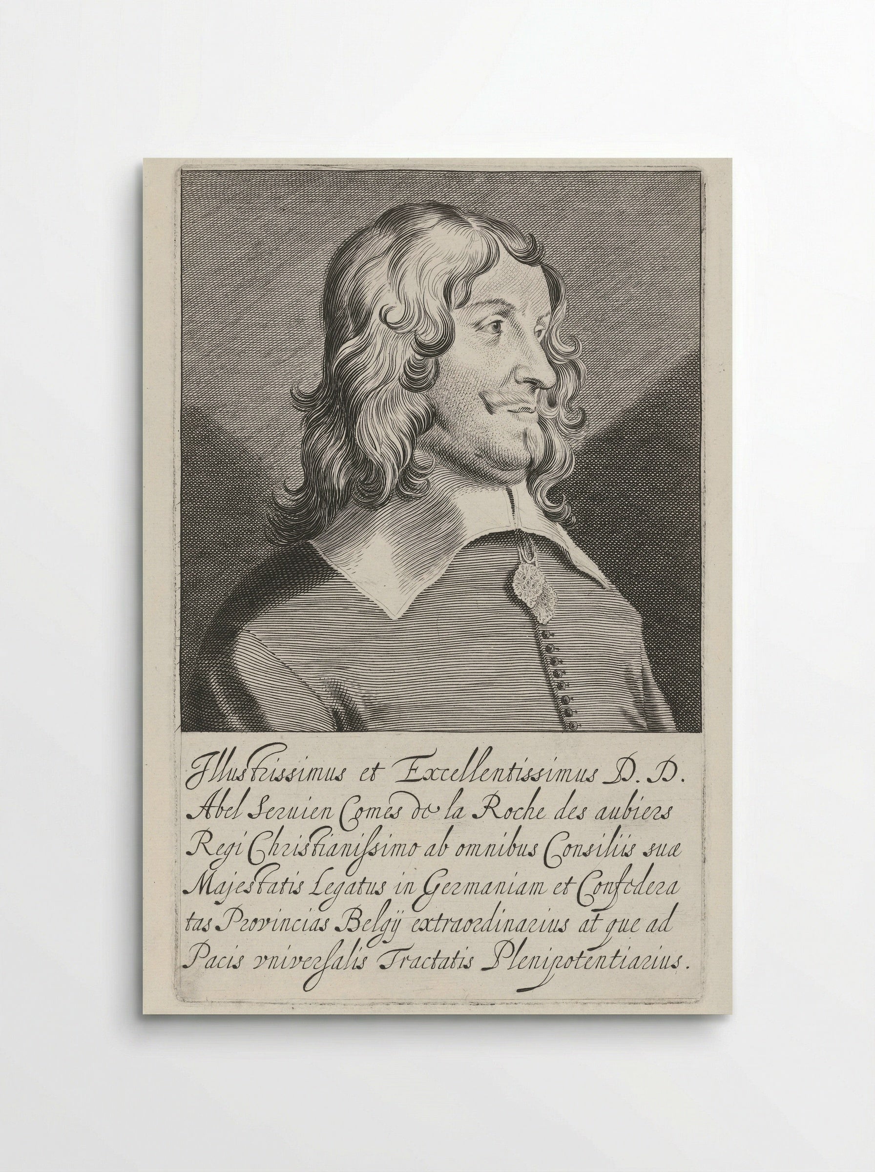 Portrait of Abel de Servien - Pieter Nolpe - Poster