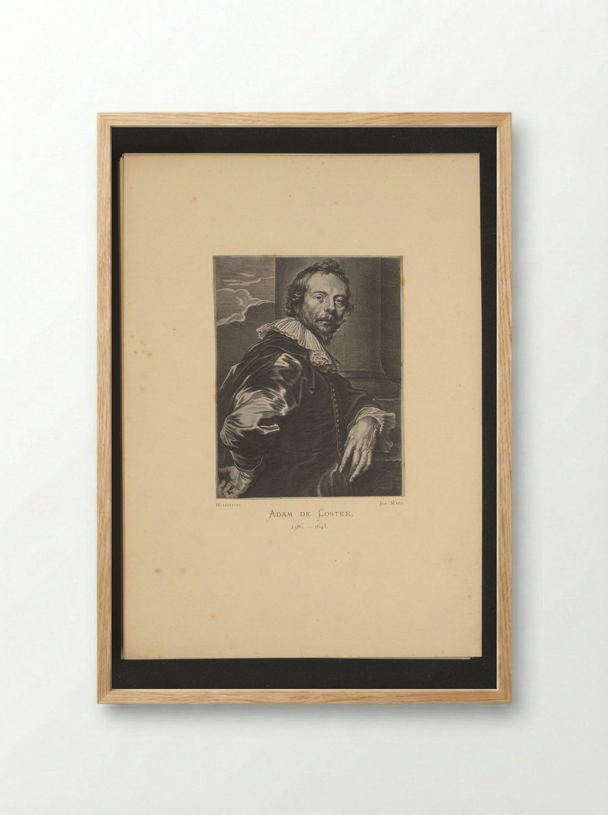 Portrait of Adam de Coster - Adam de Coster - Framed Print Wood