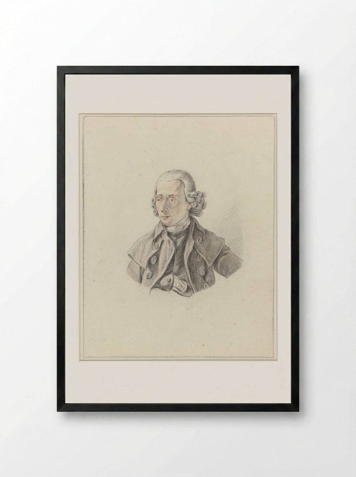 Portrait of Aernout van Beeftingh - Nicolaes Muys - Framed Print Black