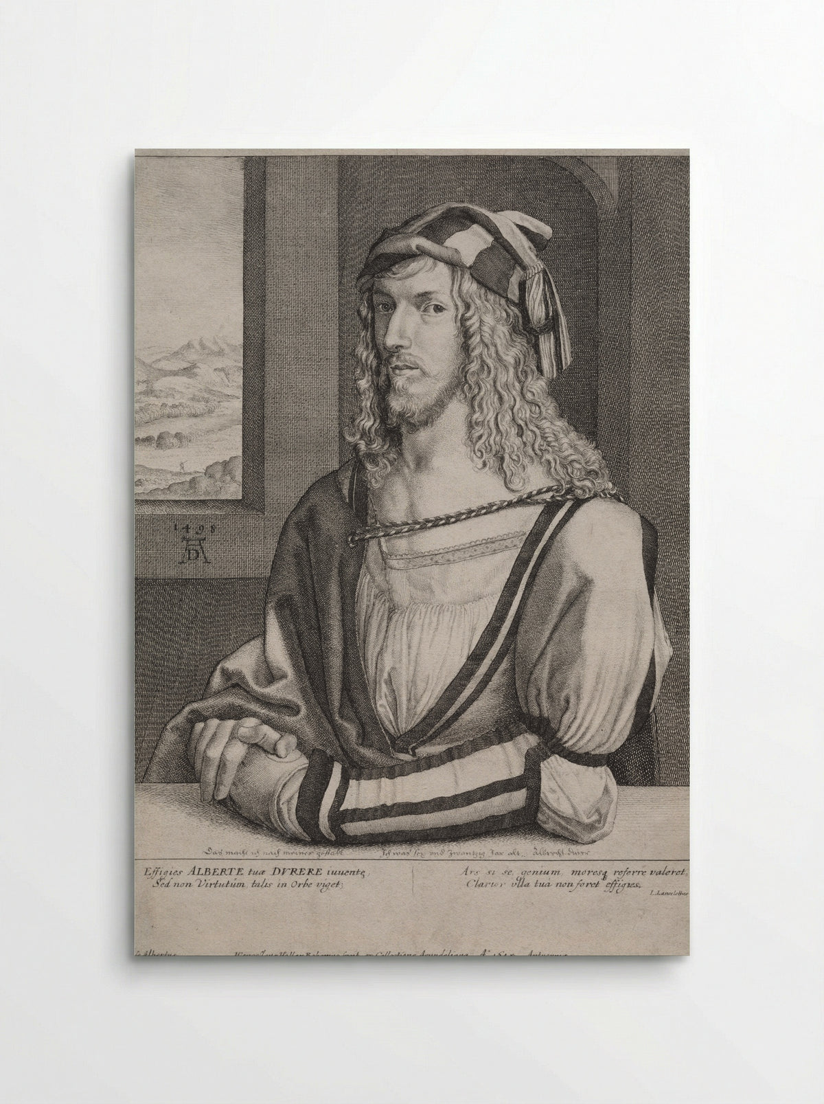 Portrait of Albrecht Dürer - Wenceslaus Hollar - Poster