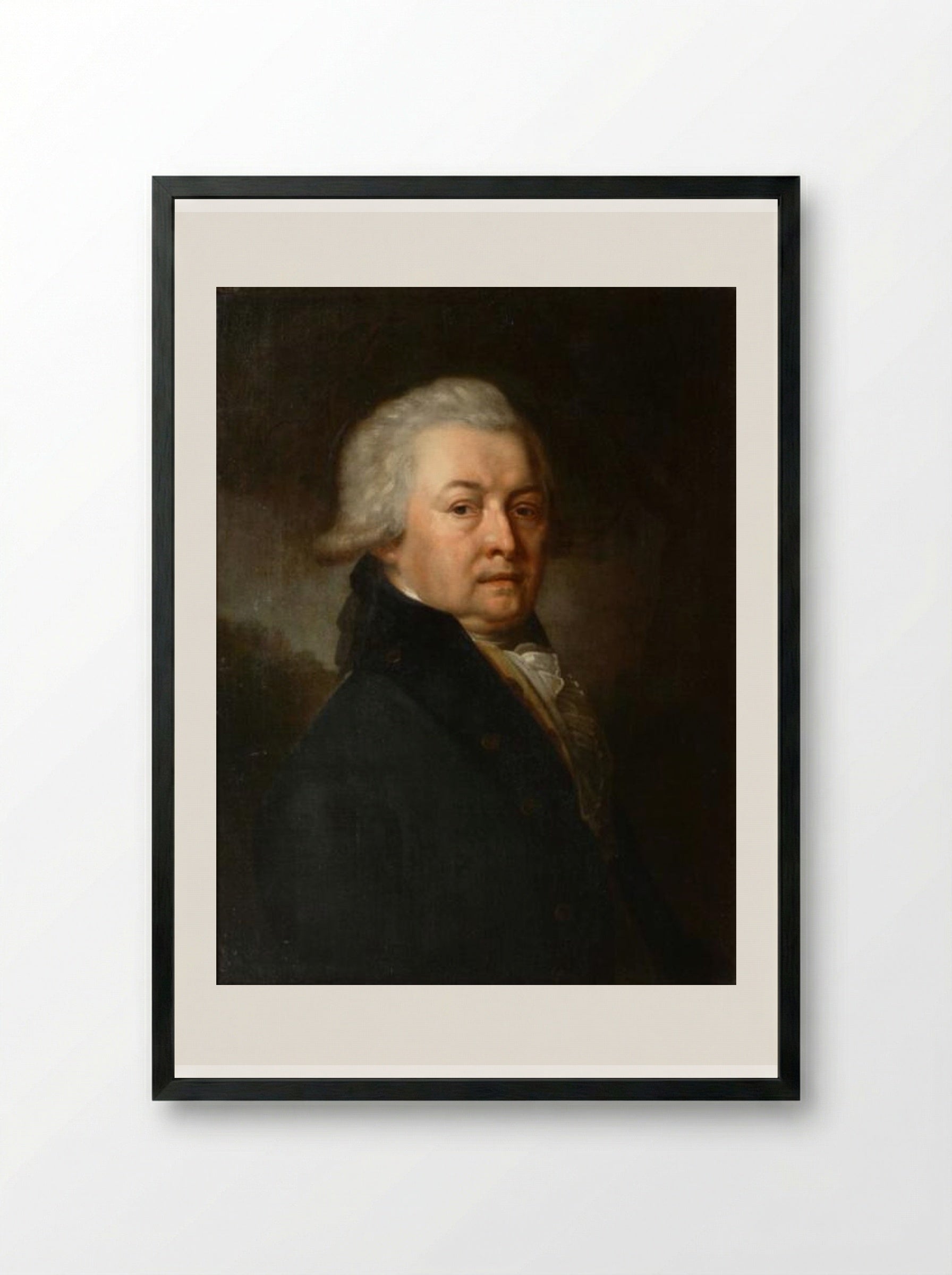 Portrait of Aleksei Alekseevich Konstantinova - Vladimir Borovikovsky - Framed Print Black