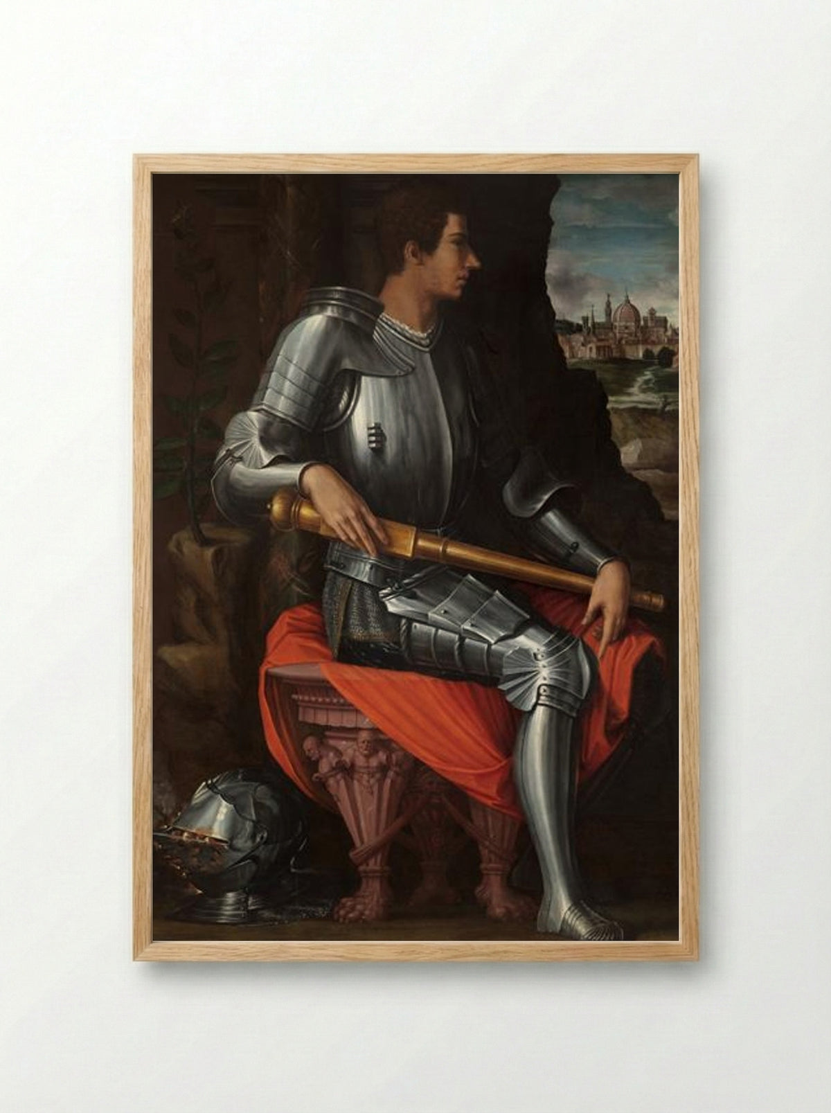 Portrait of Alessandro de' Medici - Giorgio Vasari - Framed Print Wood