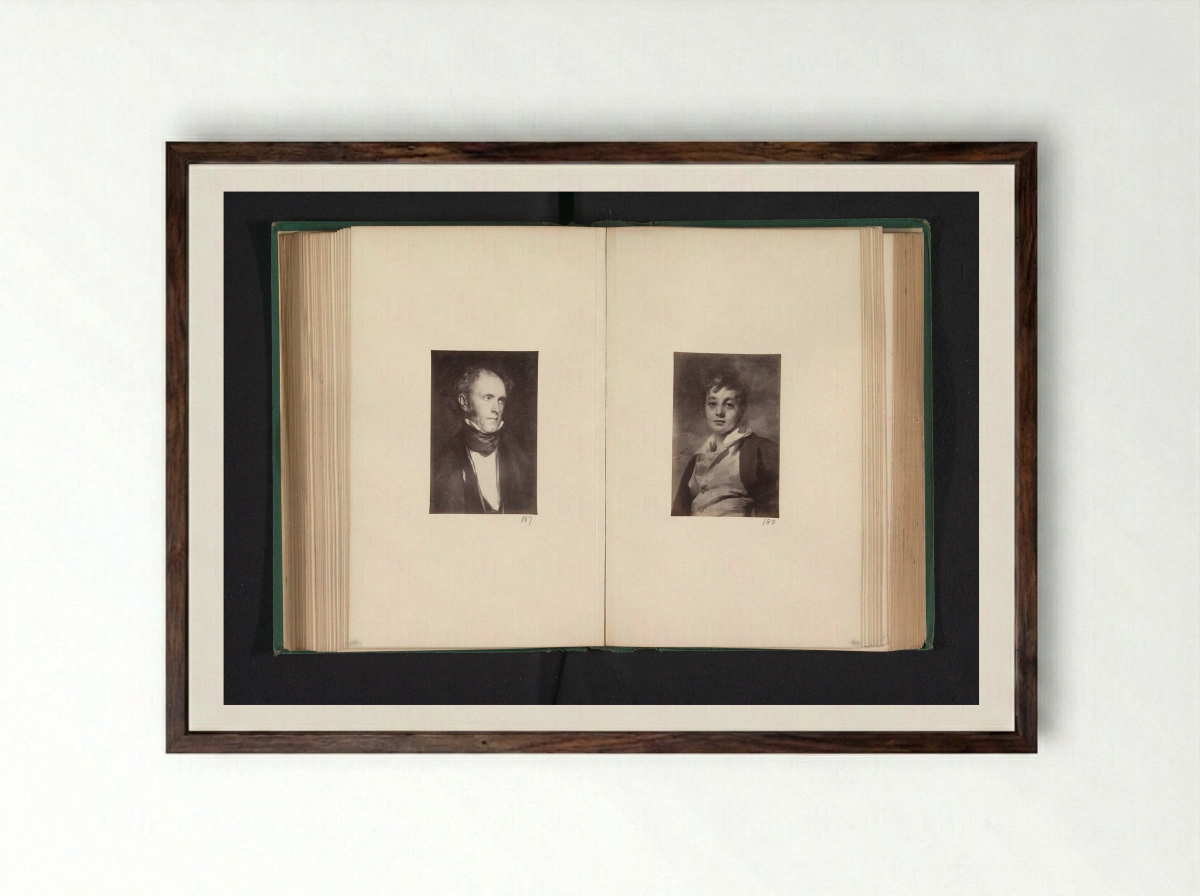Portrait of Alexander Graham - Thomas Annan - Framed Print Dark Wood