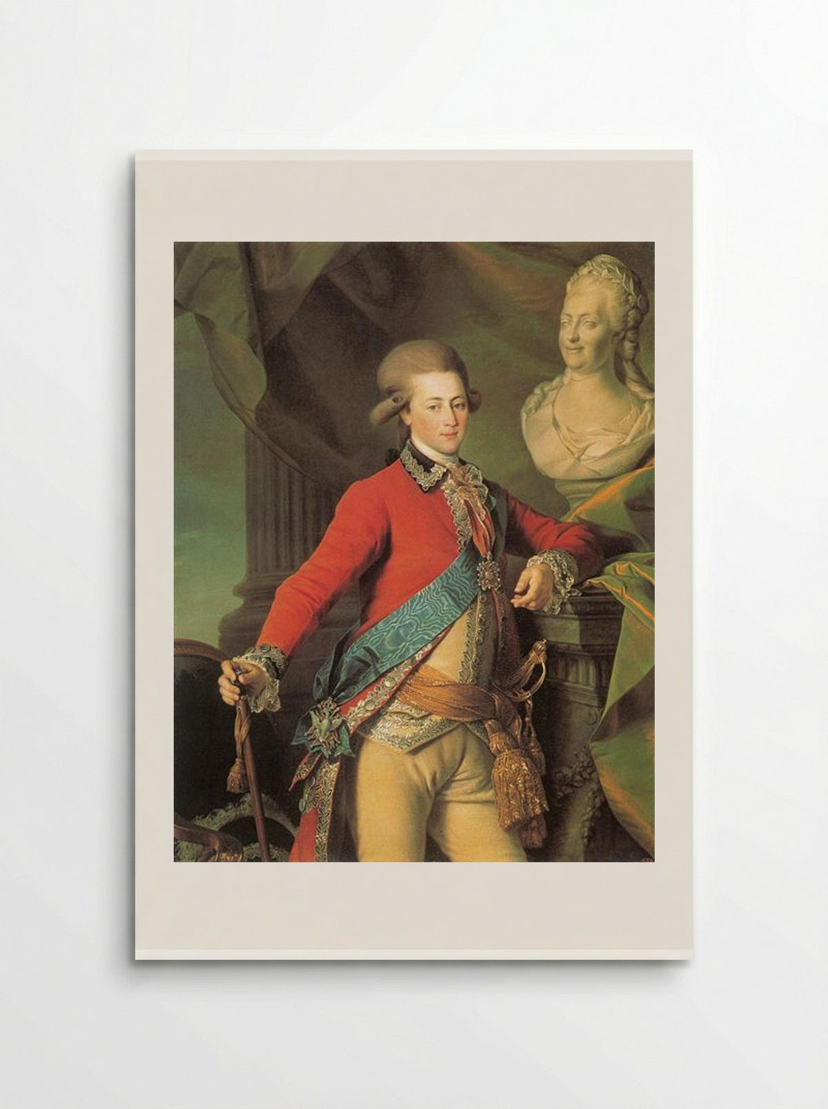 Portrait of Alexander Lanskoy, Aide-de-camp to the Empress - Dmitry Levitzky - Poster