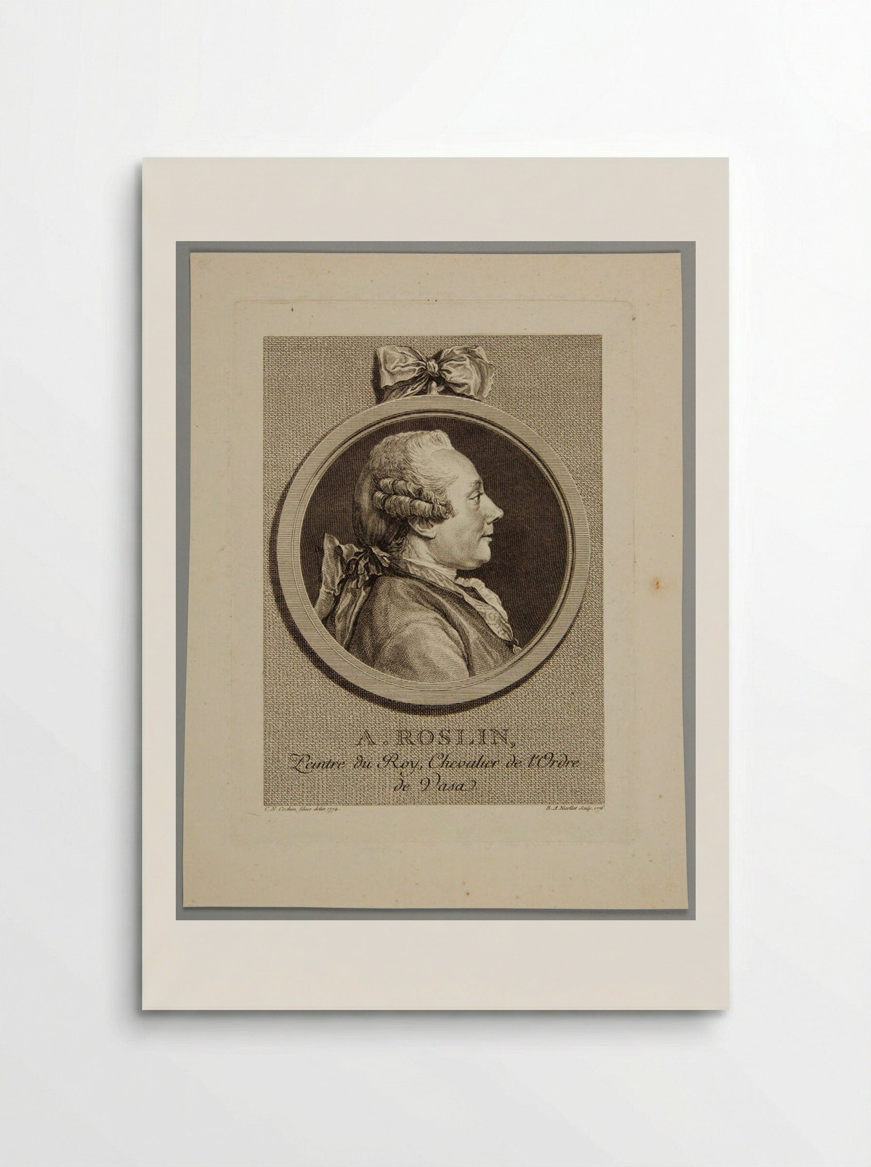 Portrait of Alexander Roslin - Bernard Antoine Nicollet - Poster