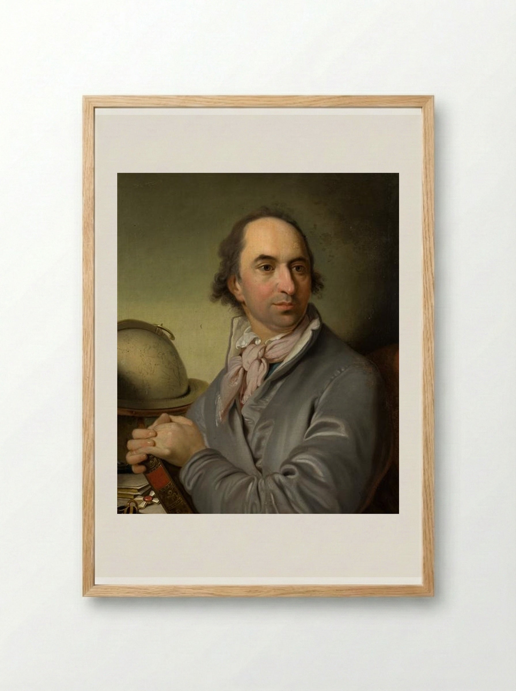 Portrait of Alexander Semenovitsch Chvostov - Vladimir Borovikovsky - Framed Print Wood