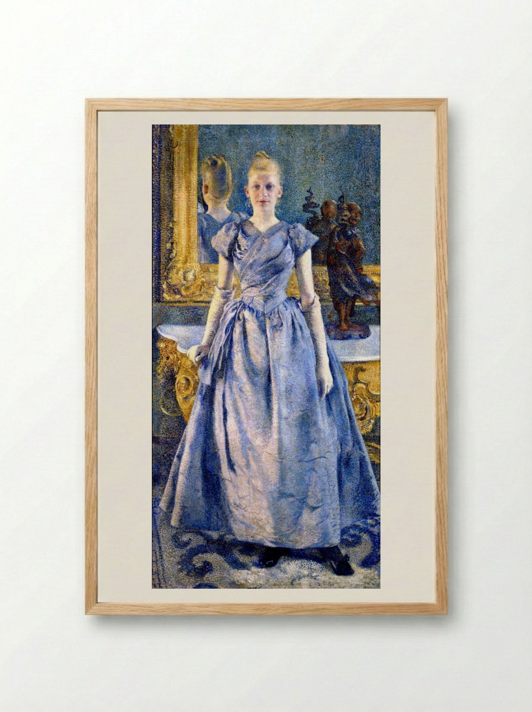 Portrait of Alice Sethe - Théo van Rysselberghe - Framed Print Wood