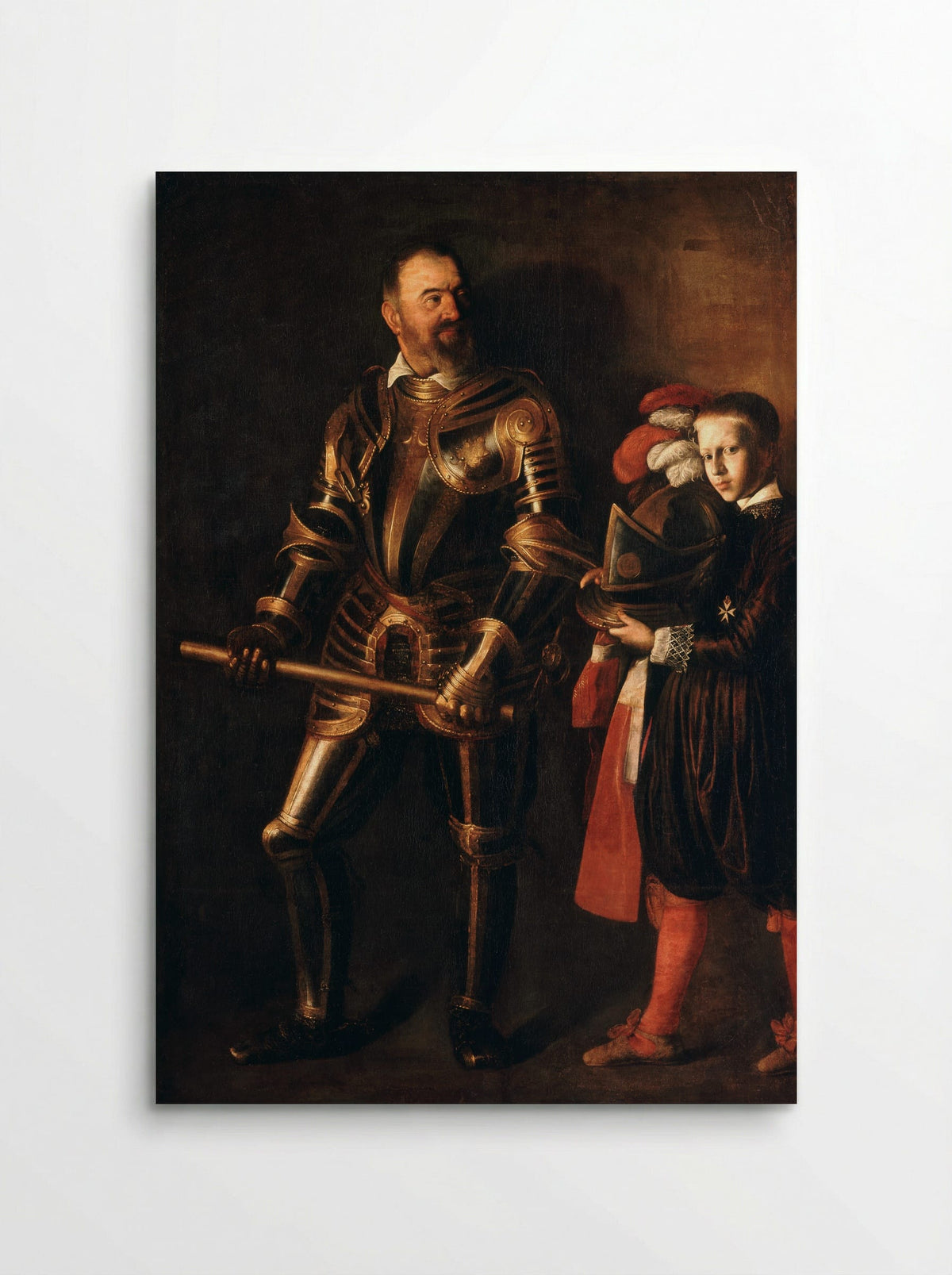 Portrait of Alof de Wignacourt and his Page - Caravaggio - Poster
