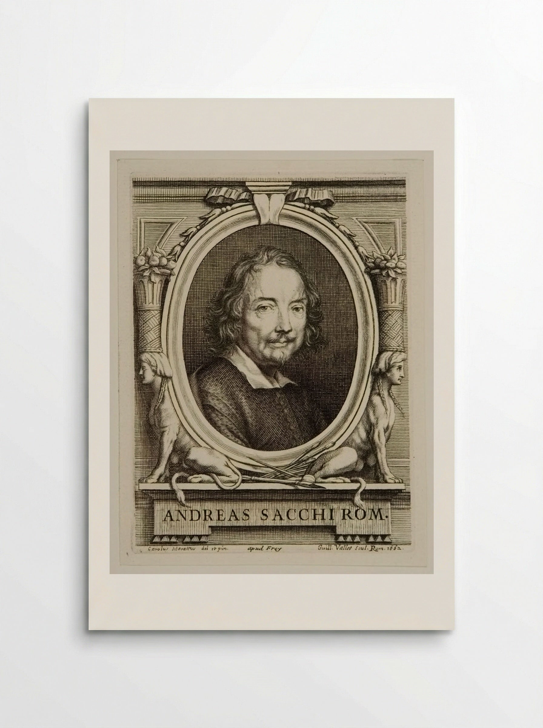 Portrait of Andrea Sacchi - Guillaume Vallet - Poster