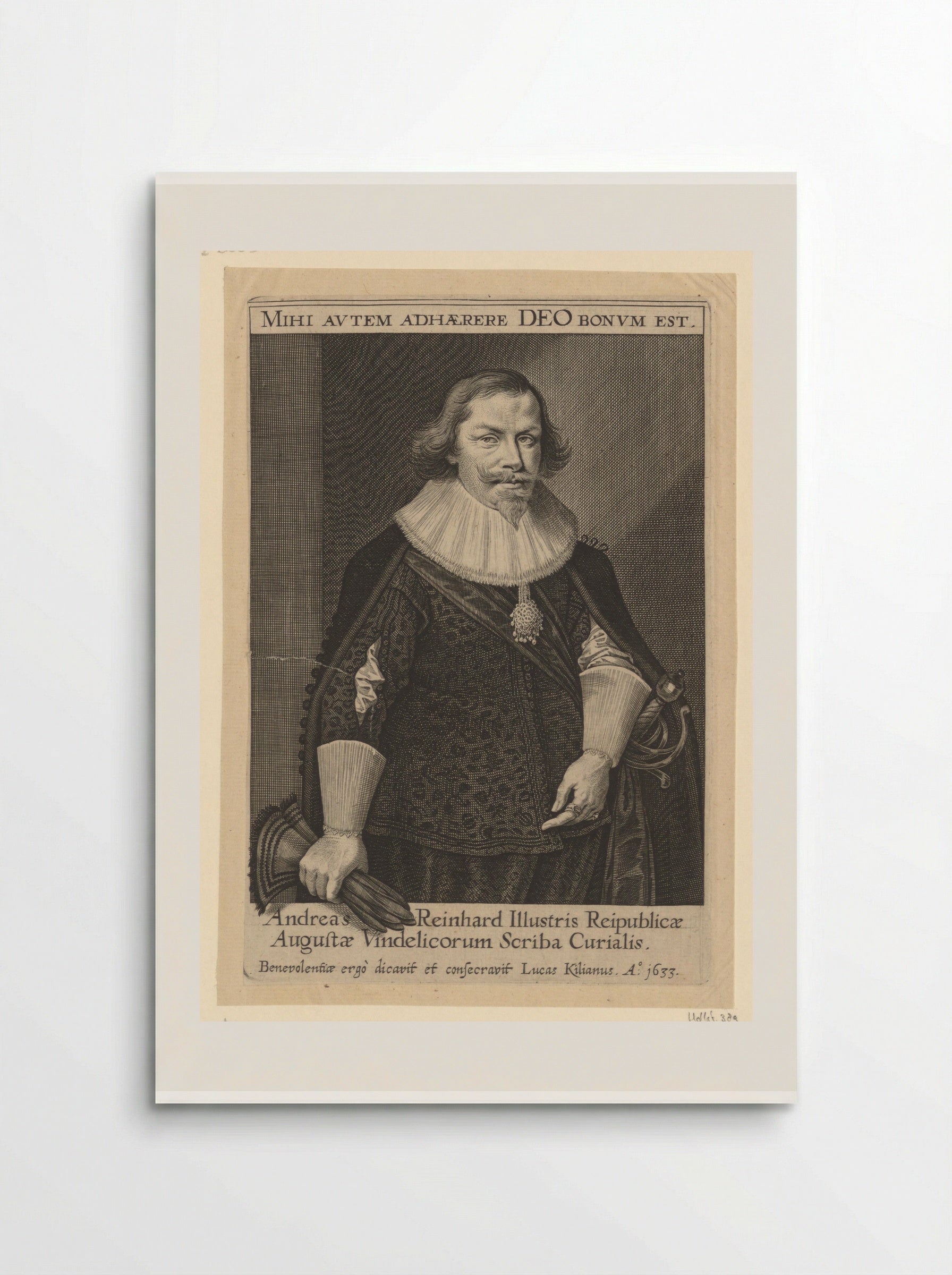 Portrait of Andreas Reinhard - Lucas Kilian - Poster