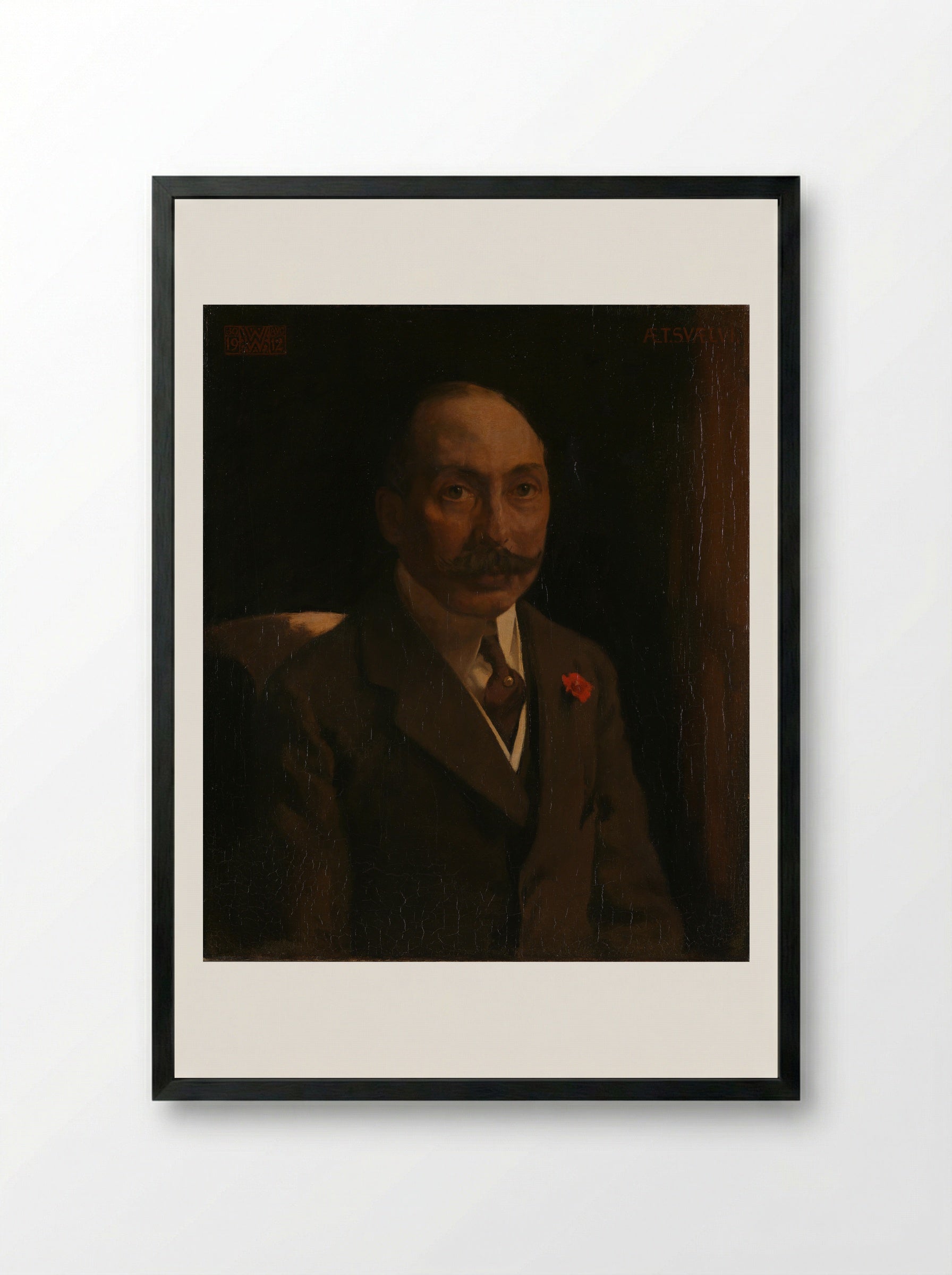 Portrait of Andries van Wezel - Willem Witsen - Framed Print Black