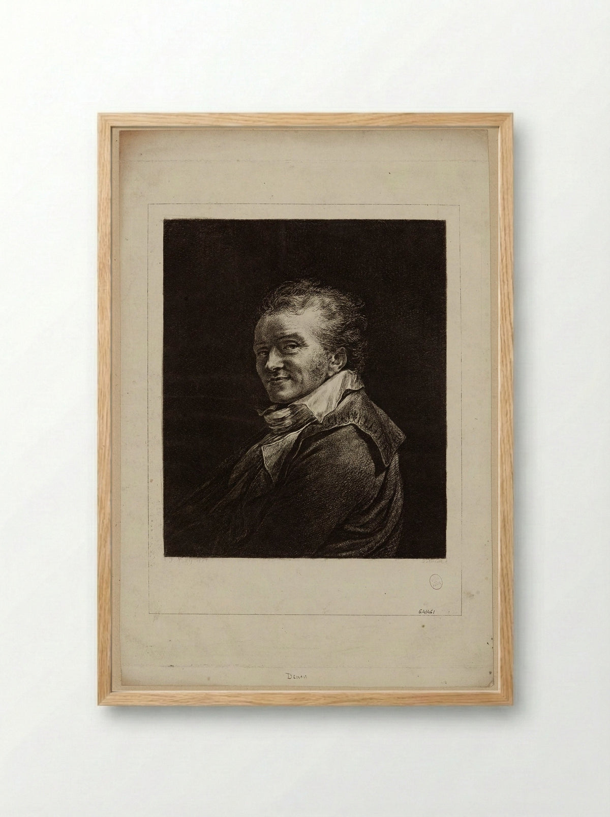 Portrait of Angelo Quirini - Dominique Vivant Denon - Framed Print Wood