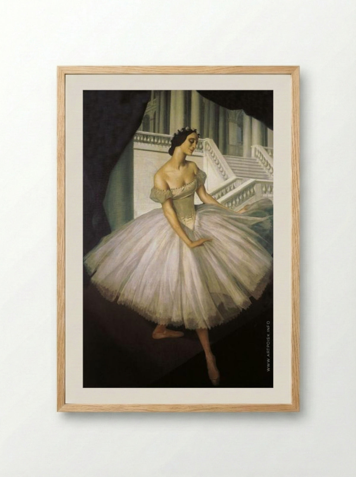 Portrait of Anna Pavlova - Alexandre Jacovleff - Framed Print Wood