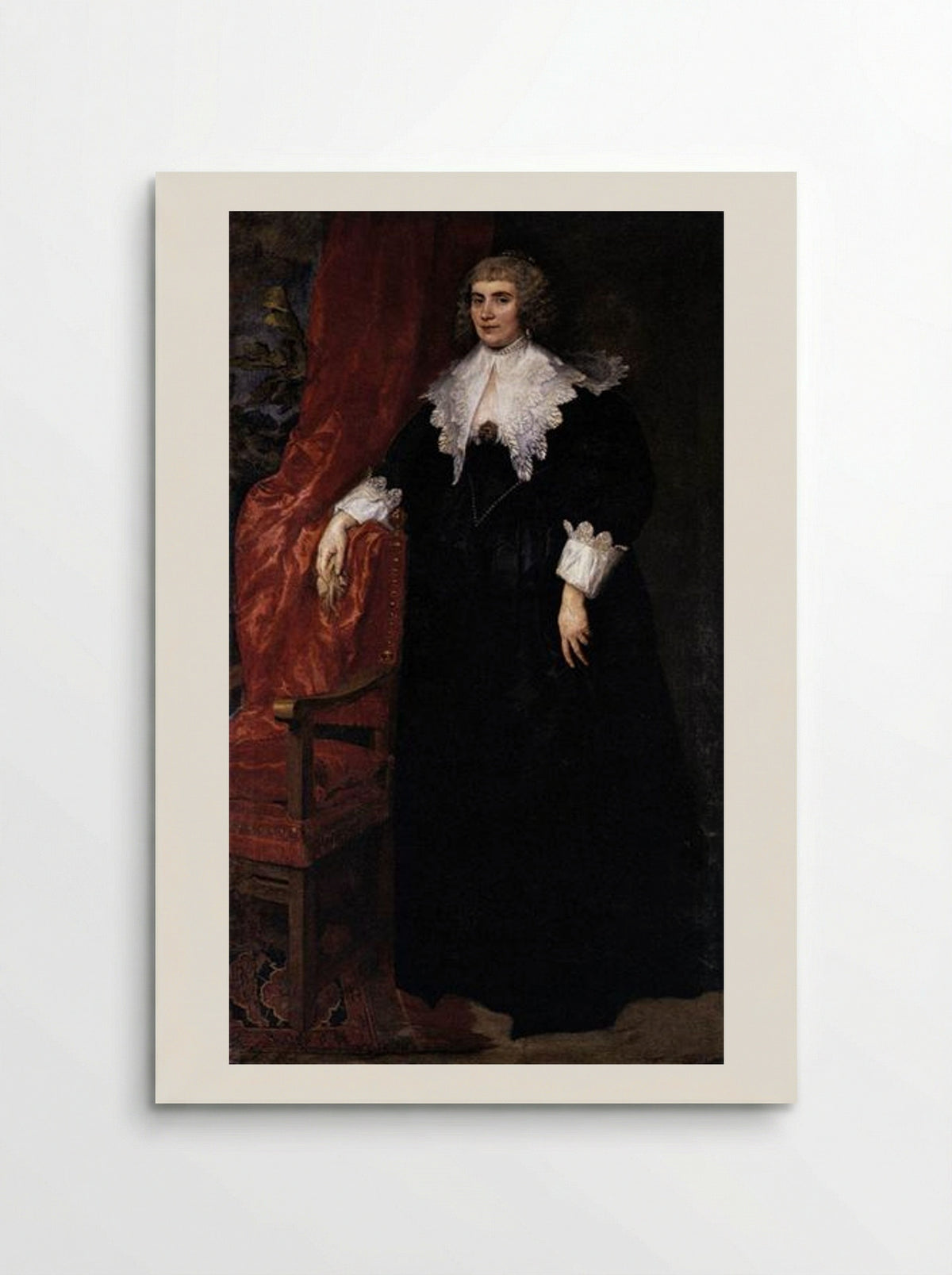 Portrait of Anna van Craesbecke - Anthony van Dyck - Poster